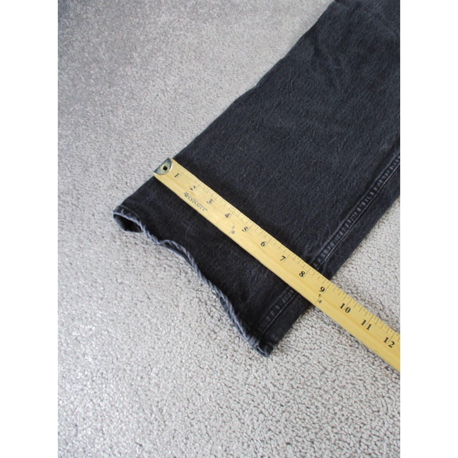 Abercrombie & Fitch VINTAGE Abercrombie & Fitch Jeans Womens 10P Short 90s Relaxed Curvy Faded Black Denim Size 32" / US 10 / IT 46 - 5 Thumbnail