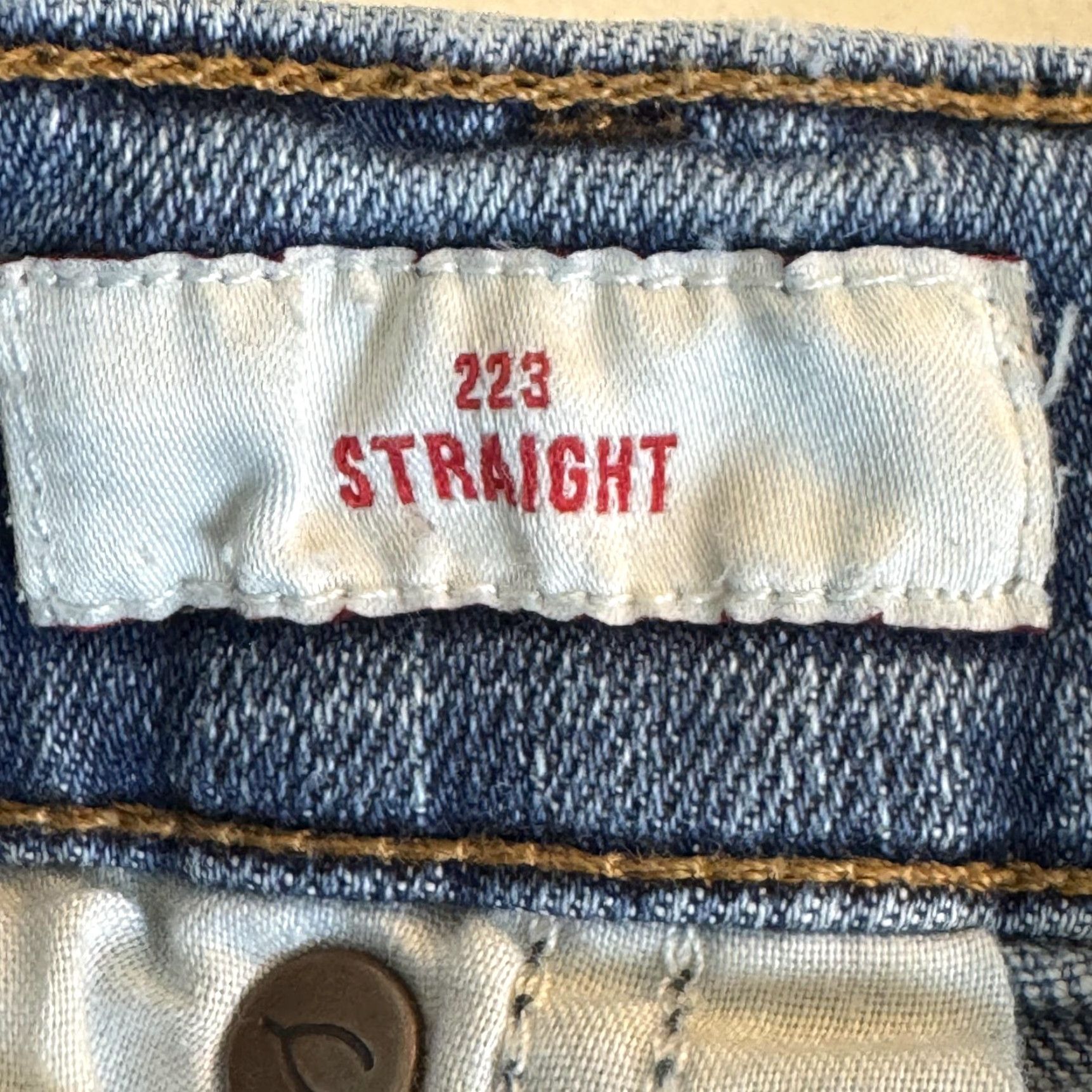 Lucky Brand Lucky Brand Jeans Mens 36x30 Denim Straight Fit 223 Medium Wash 7MP10666 Size US 36 / EU 52 - 4 Thumbnail
