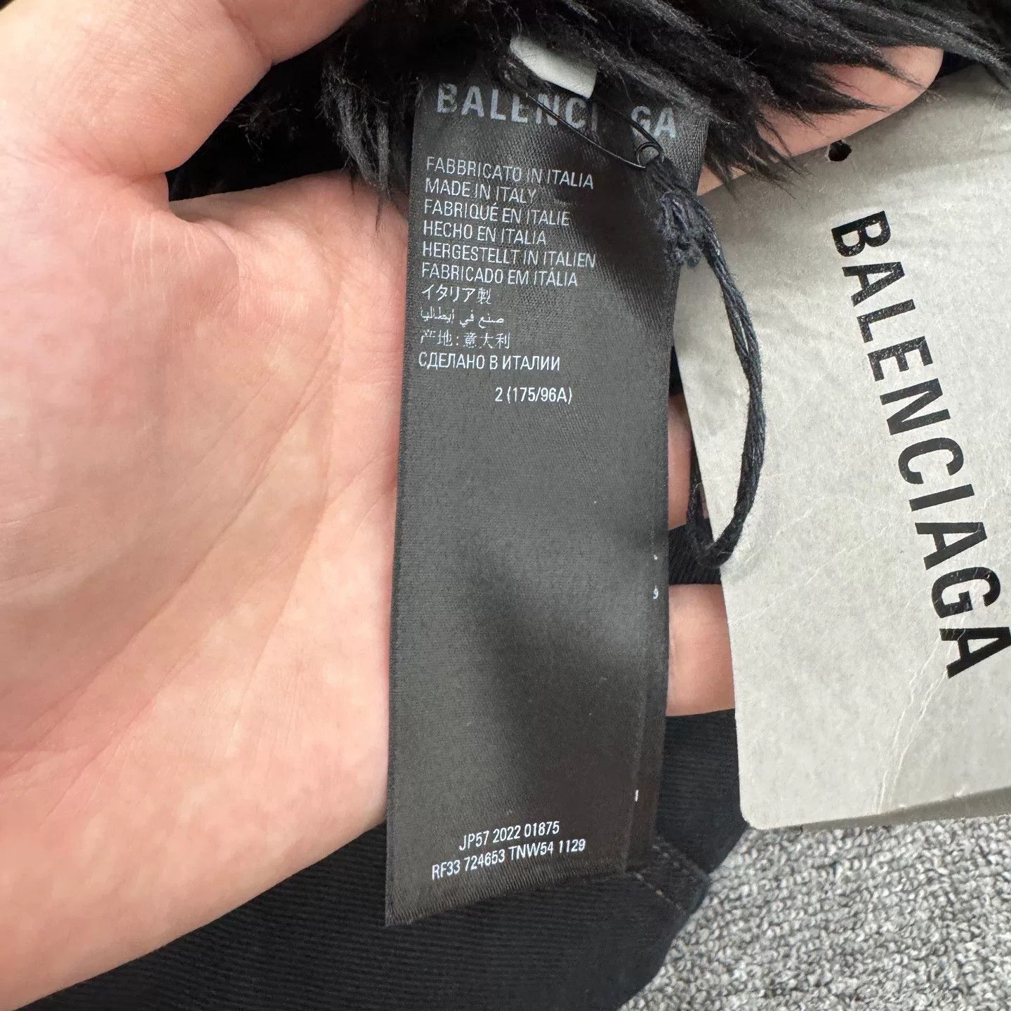 Balenciaga Balenciaga Fur Denim Jacket Size 2. Size US L / EU 52-54 / 3 - 5 Thumbnail