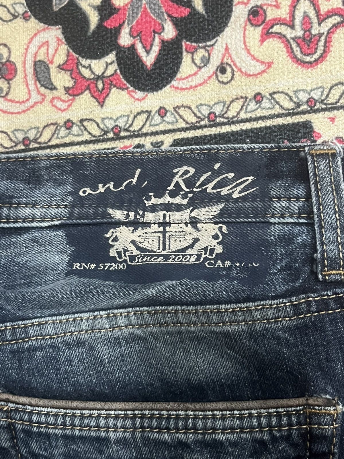 Japanese Brand Vintage Japanese Brand And Rica Sulphur Washed Whisker Jeans Size US 34 / EU 50 - 8 Thumbnail