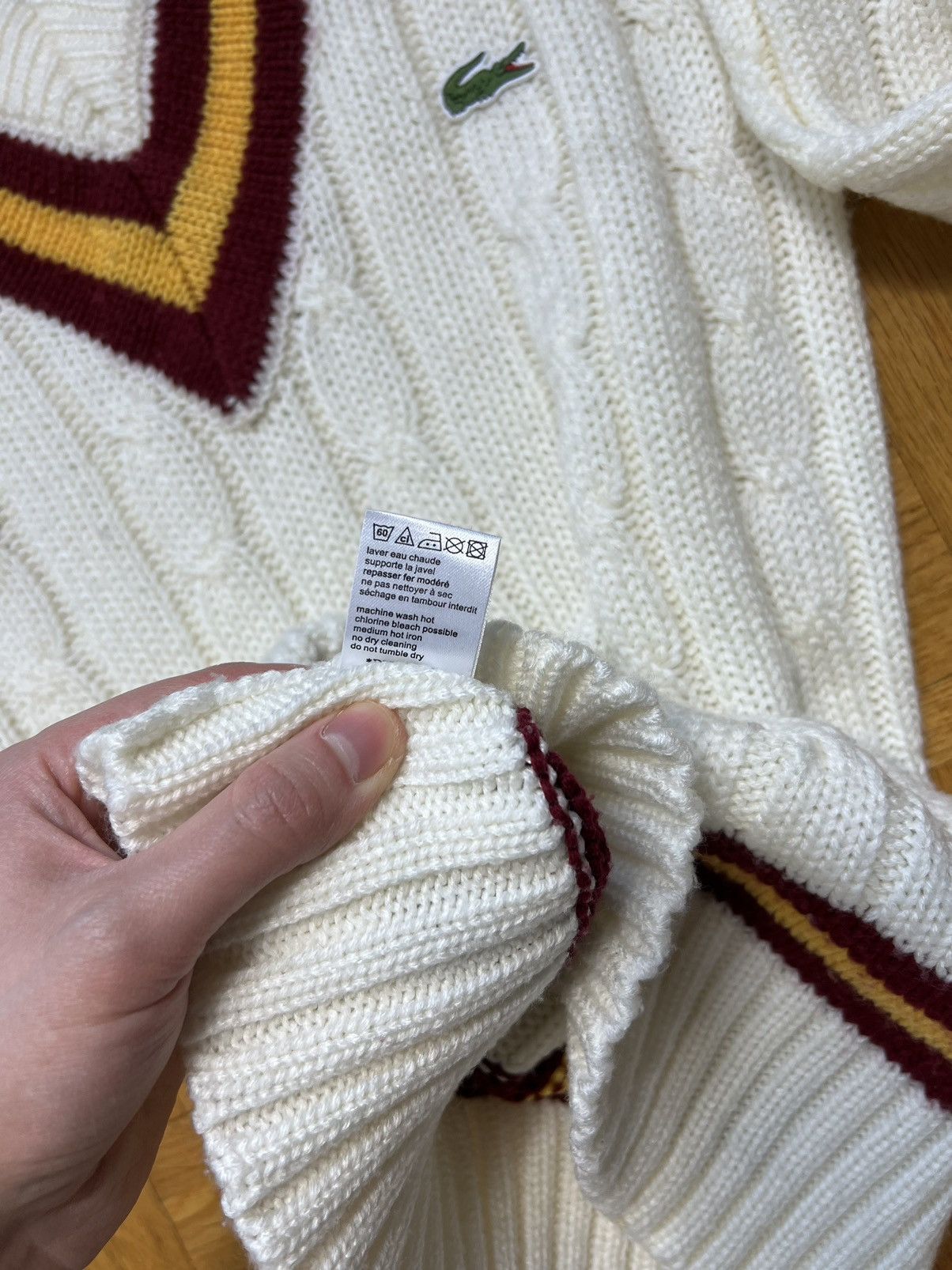 Lacoste Unisex Braid Sweater Lacoste Small Logo Size US S / EU 44-46 / 1 - 6 Thumbnail