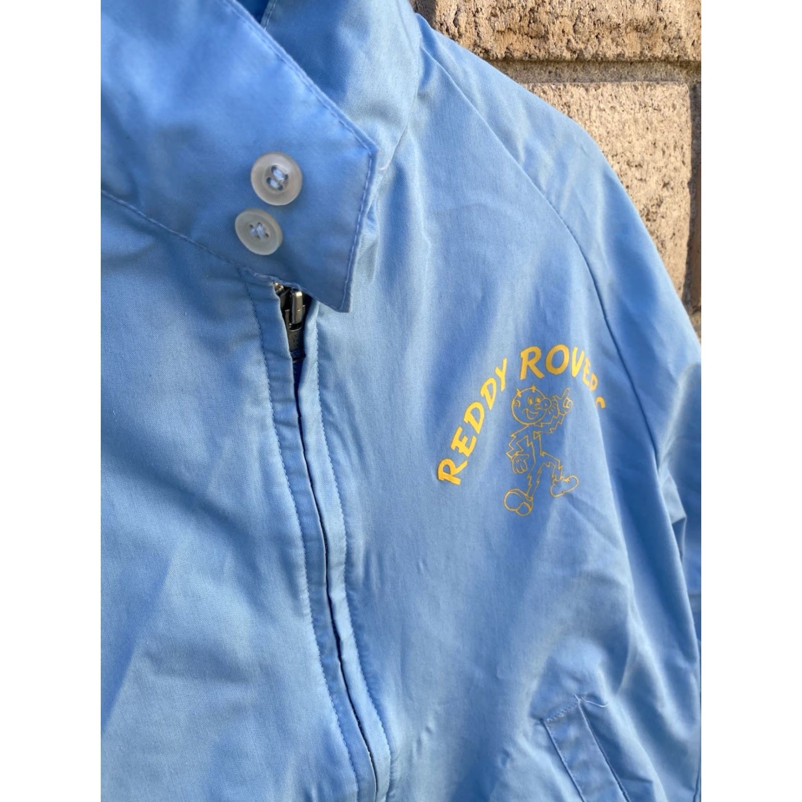 Vintage VINTAGE Auburn PGE Retirees Jacket Men M Blue Cotton Blend Windbreaker 65% polyester 35% cotton Reddy Kilowatt Reddy Rovers Size M Medium Size US M / EU 48-50 / 2 - 5 Thumbnail