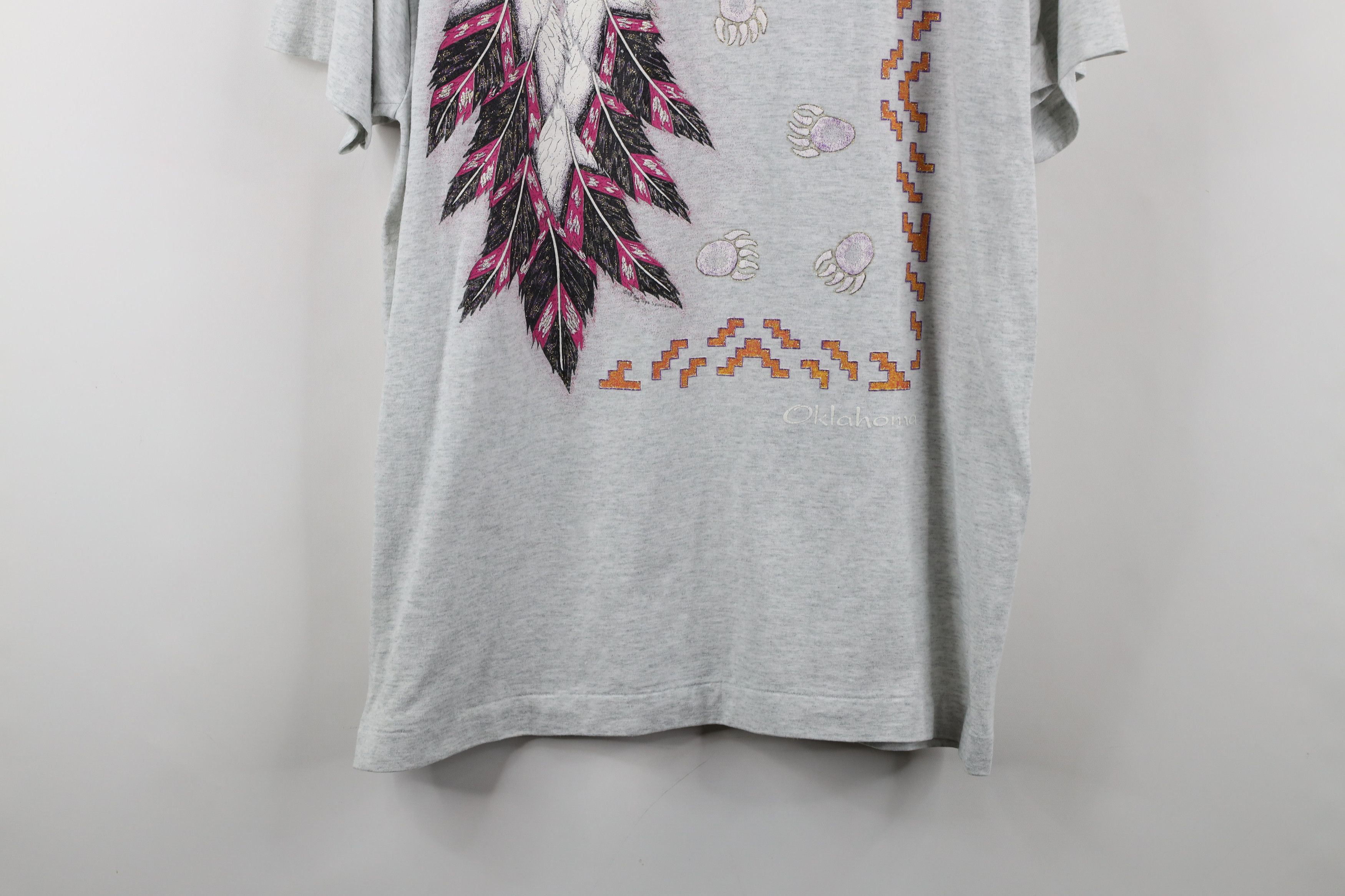 Vintage Vintage 90s Streetwear Oklahoma Beads Southwestern T-Shirt Size M / US 6-8 / IT 42-44 - 3 Thumbnail