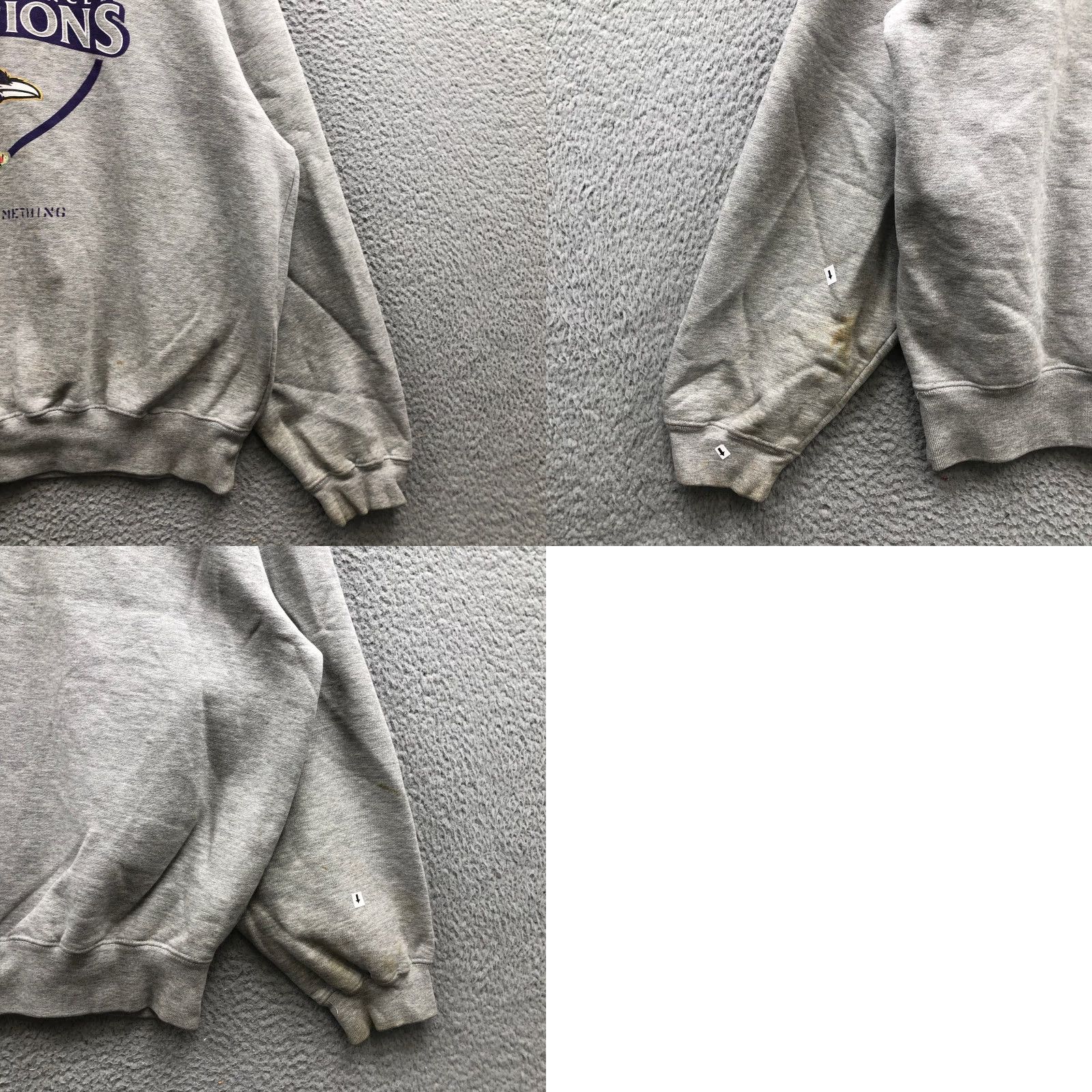 Nike VINTAGE Nike Baltimore Ravens Super Bowl XXXV Sweatshirt Mens Large Gray Crew Neck Long Sleeve 2001 L Graphic Logo Ravens 90s Retro Size US L / EU 52-54 / 3 - 9 Thumbnail