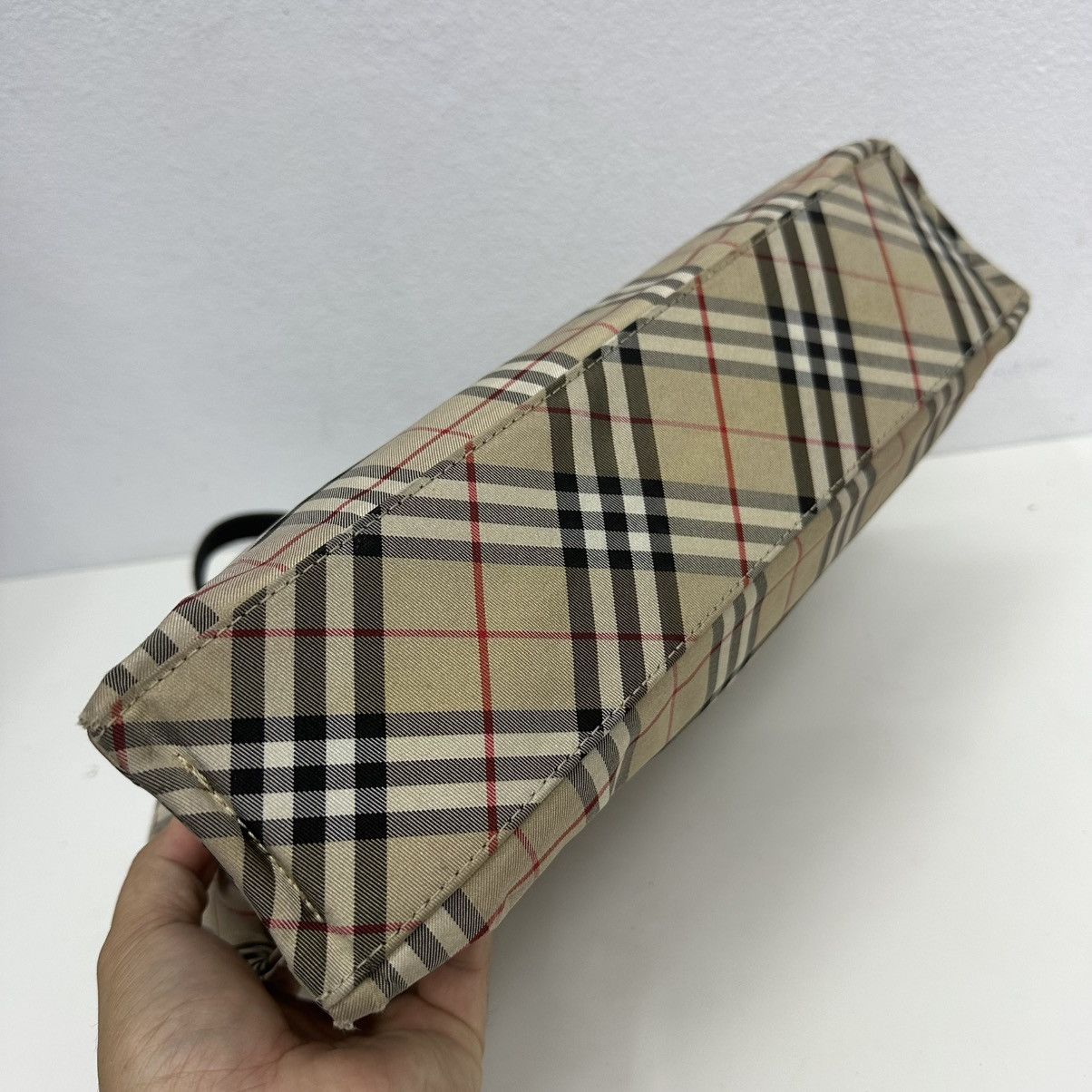 Burberry ‼️YES‼️AUTHENTIC BURBERRY BLUE LABEL NOVA CHECK CARRY TOTE BAG Size ONE SIZE - 7 Thumbnail