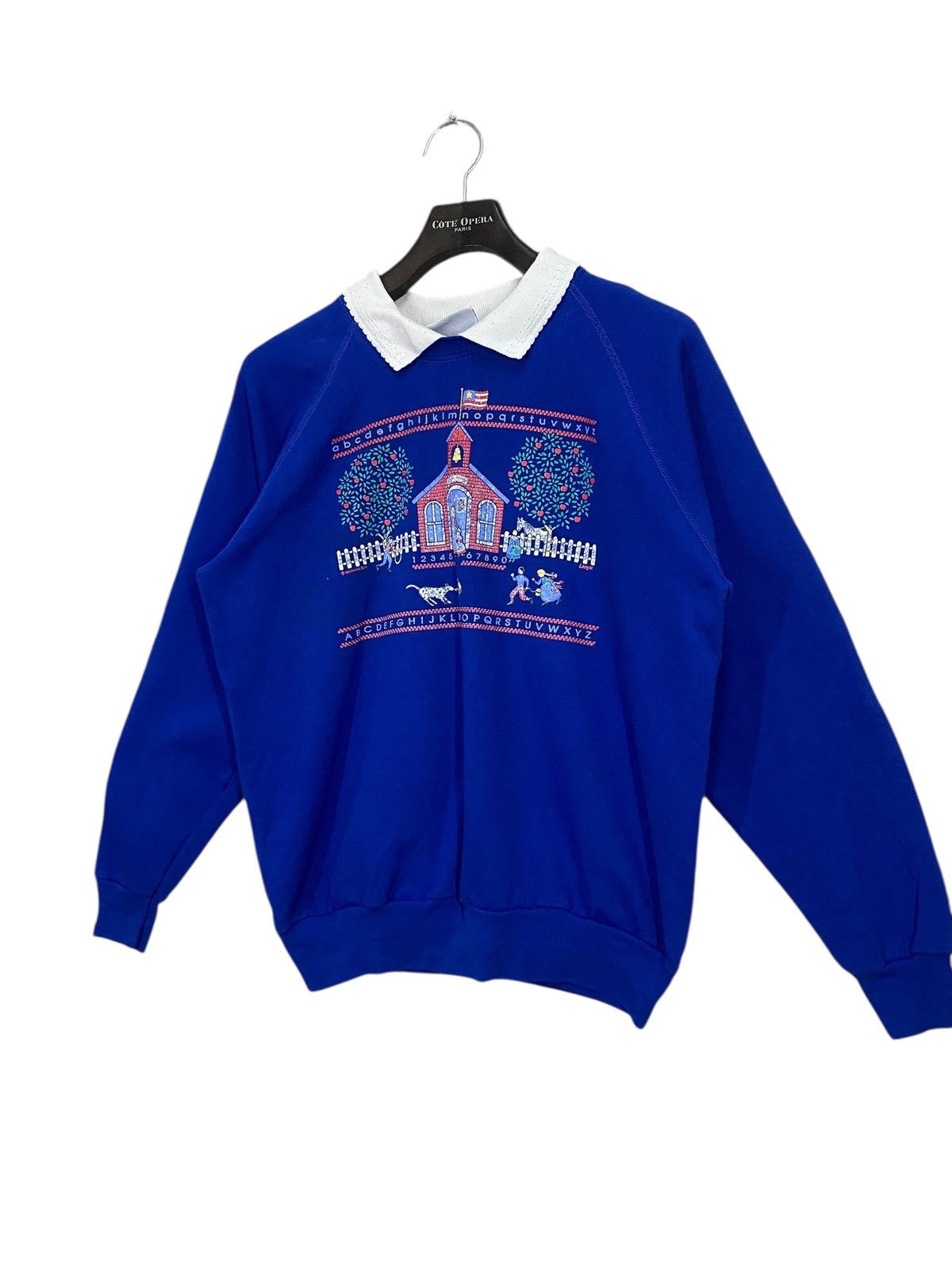 Vintage Vintage 90s morning sun sweatshirt crewneck pullover size L Size US L / EU 52-54 / 3 - 2 Thumbnail