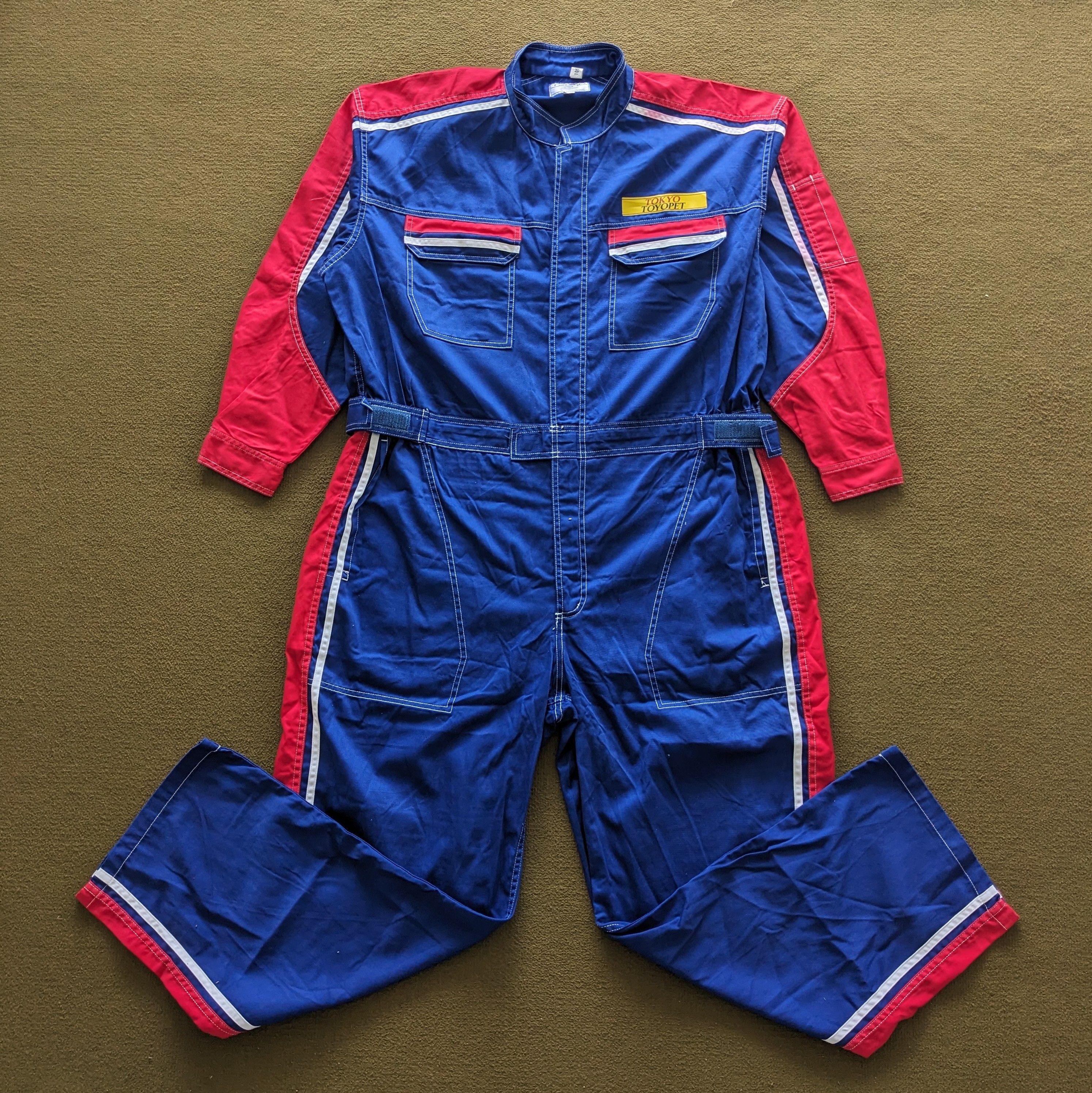 Vintage Vintage TOYOTA Tecno Racing Coverall Workwear Jacket Size US XL / EU 56 / 4 - 3 Thumbnail