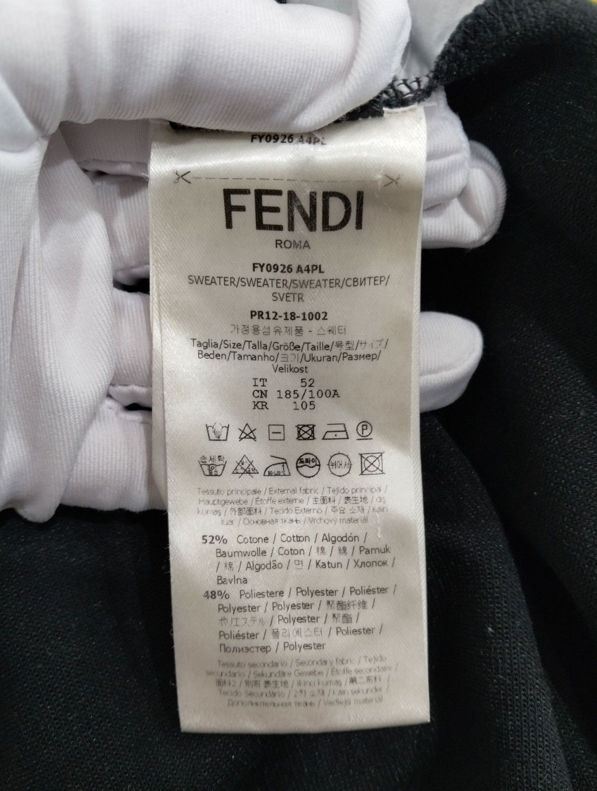 Fendi Fendi abstract-print logo-embossed cotton-jersey sweatshirt Size US L / EU 52-54 / 3 - 4 Thumbnail
