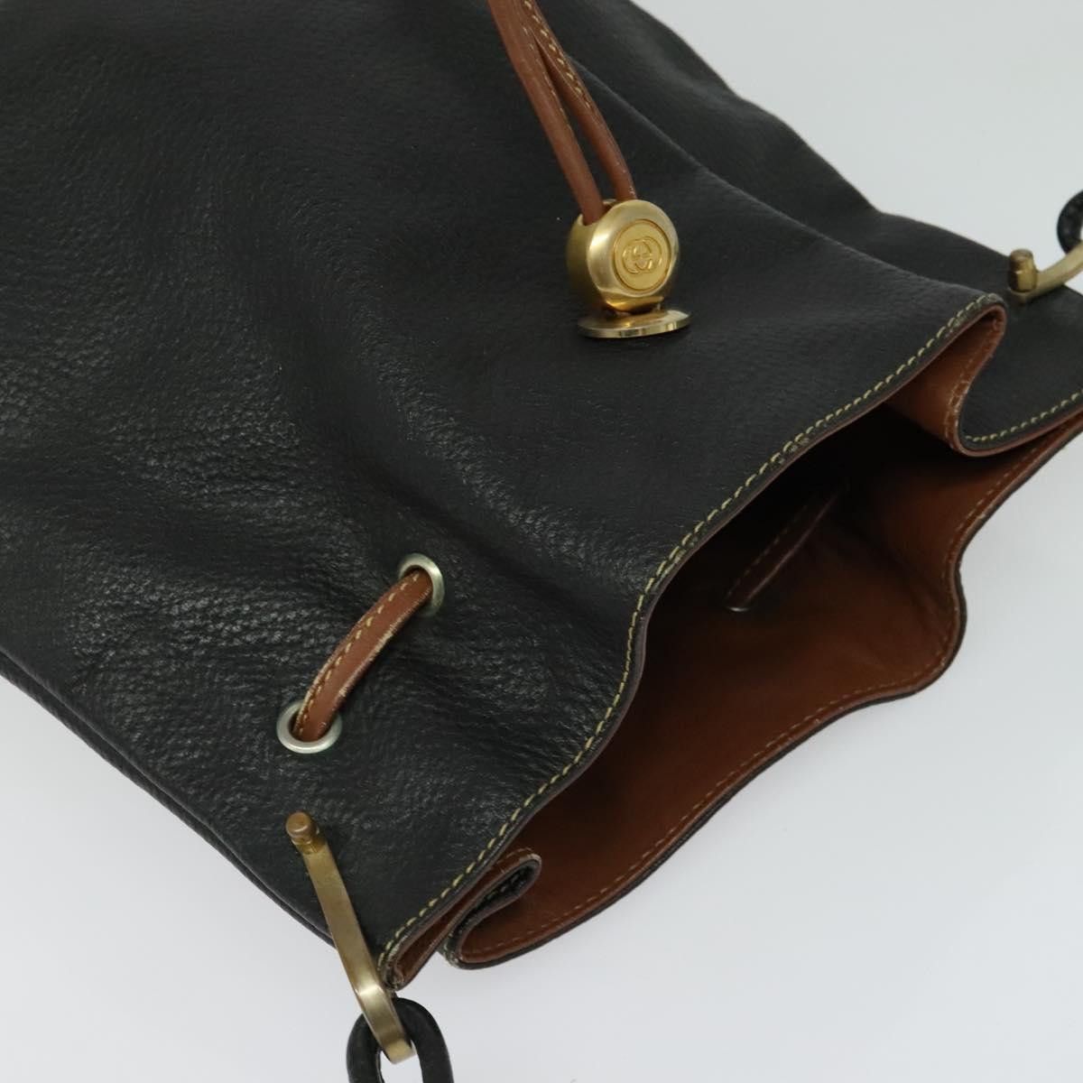 Gucci GUCCI Shoulder Bag Leather Black Size ONE SIZE - 6 Thumbnail