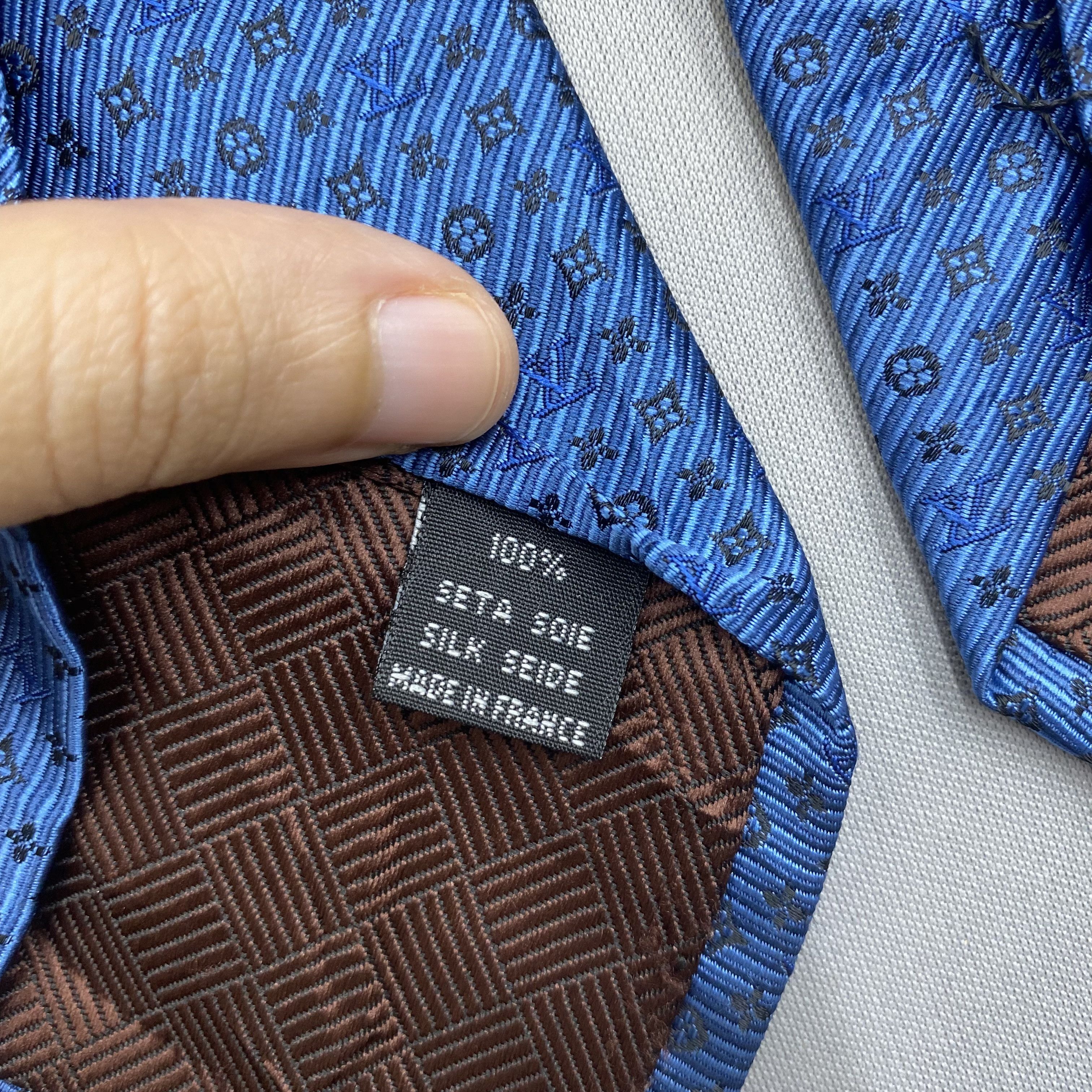 Japanese Brand Vintage Louis Vuitton SILK Necktie Cravate Pure Silk Size ONE SIZE - 7 Thumbnail