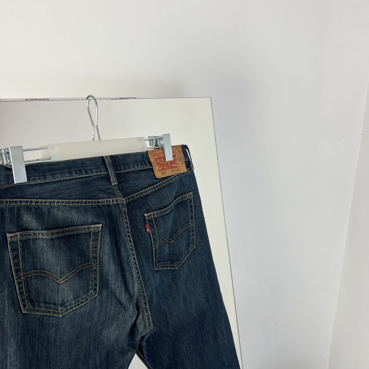 Levi's Vintage Y2K 501 Levi’s Blue Denim Baggy Jeans Size US 34 / EU 50 - 3 Thumbnail