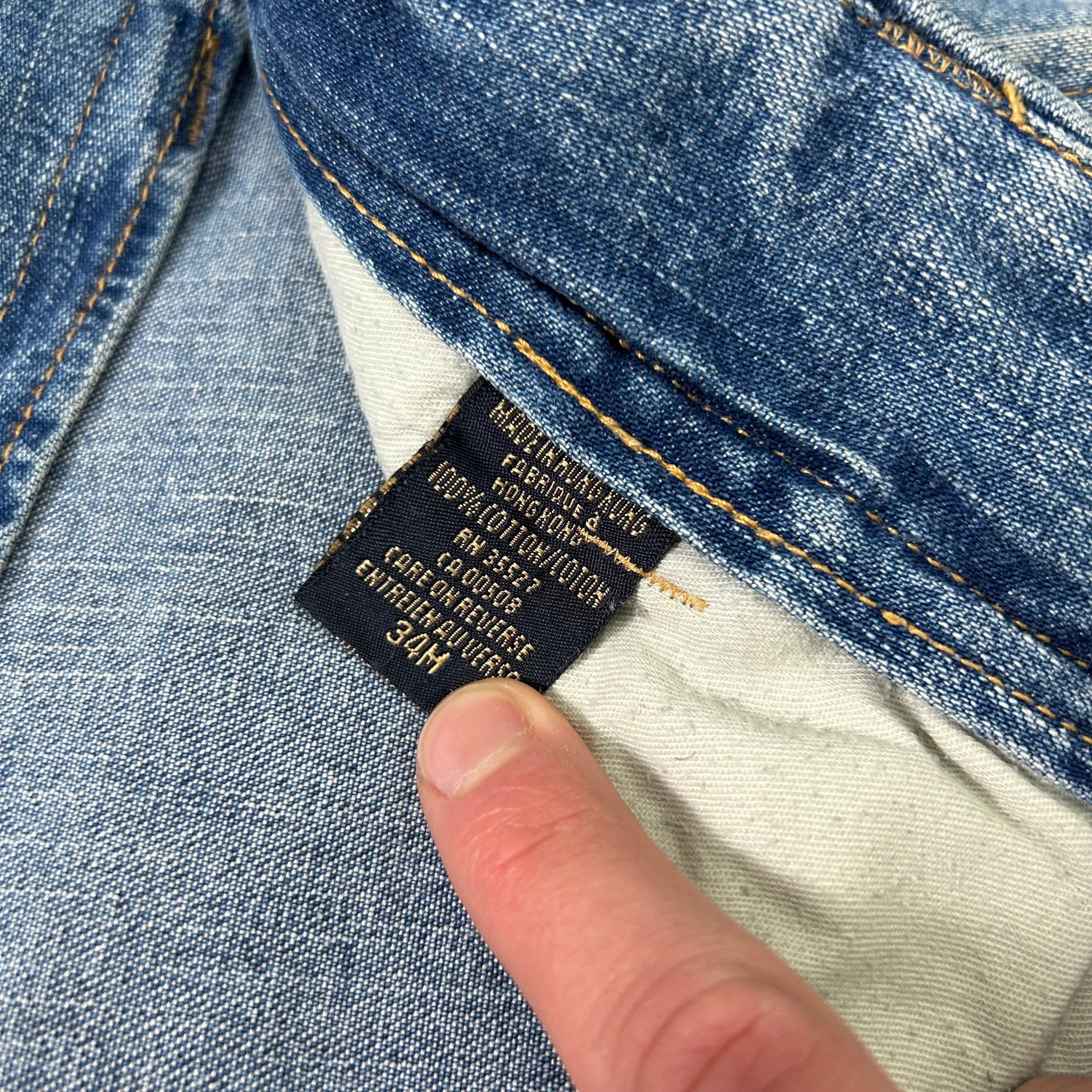 Marithe + Francois Girbaud Marithé + François Girbaud Classic Light Blue Cargo Denim Pa Size US 34 / EU 50 - 9 Thumbnail
