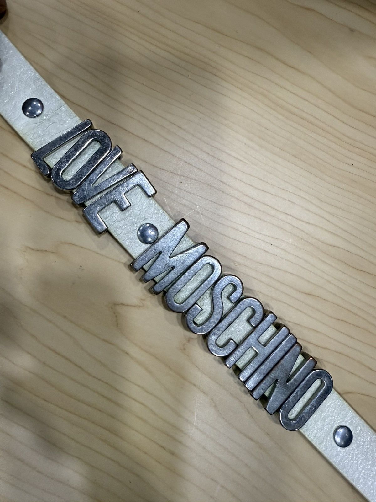 Love Moschino × Moschino × Vintage Iconic love Moschino Leather belt Size ONE SIZE - 2 Thumbnail