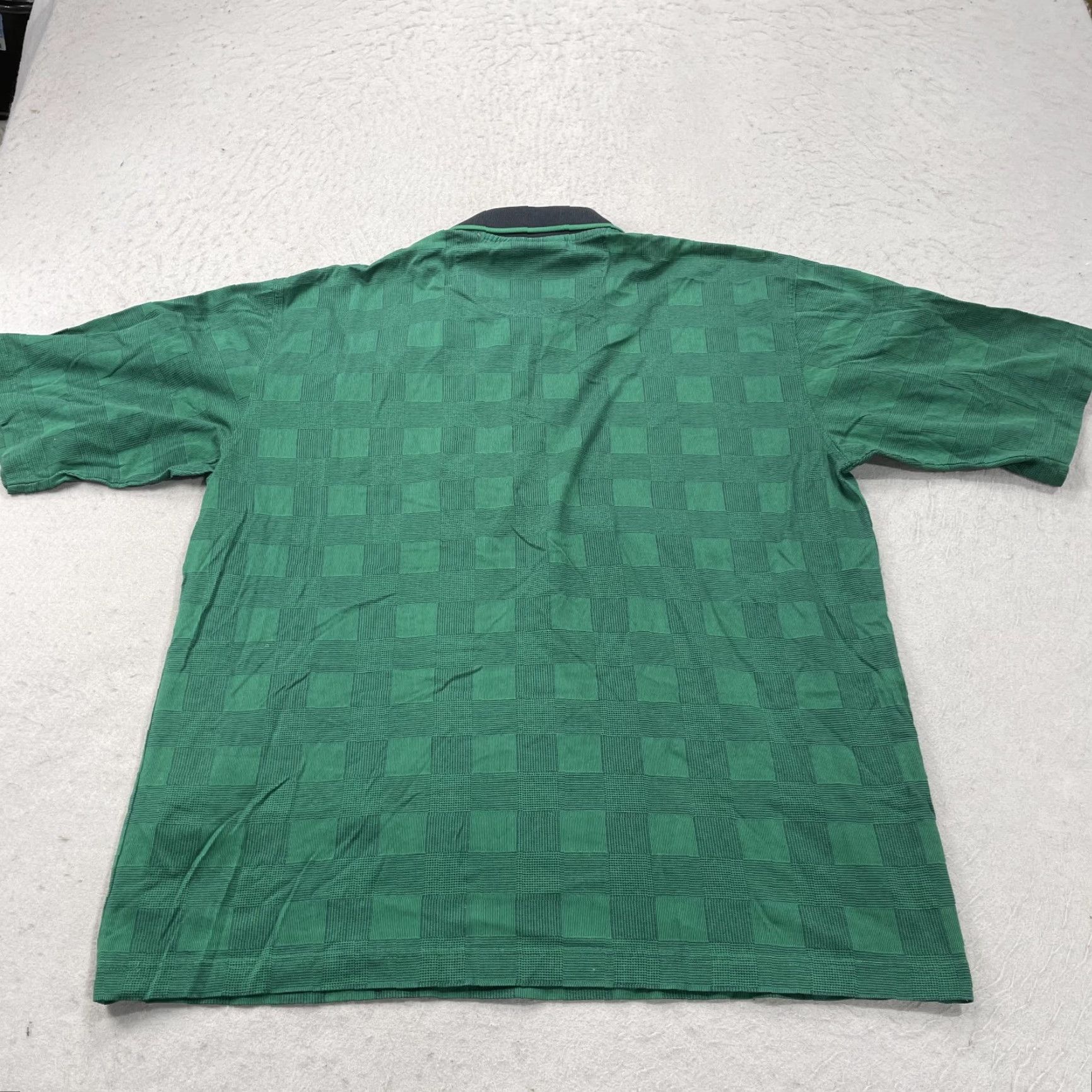 VINTAGE Slazenger Masters Golf Polo Shirt Mens L Green Polo 90s Golf Shirt Mens L Green Slazenger Augusta Cotton 90s