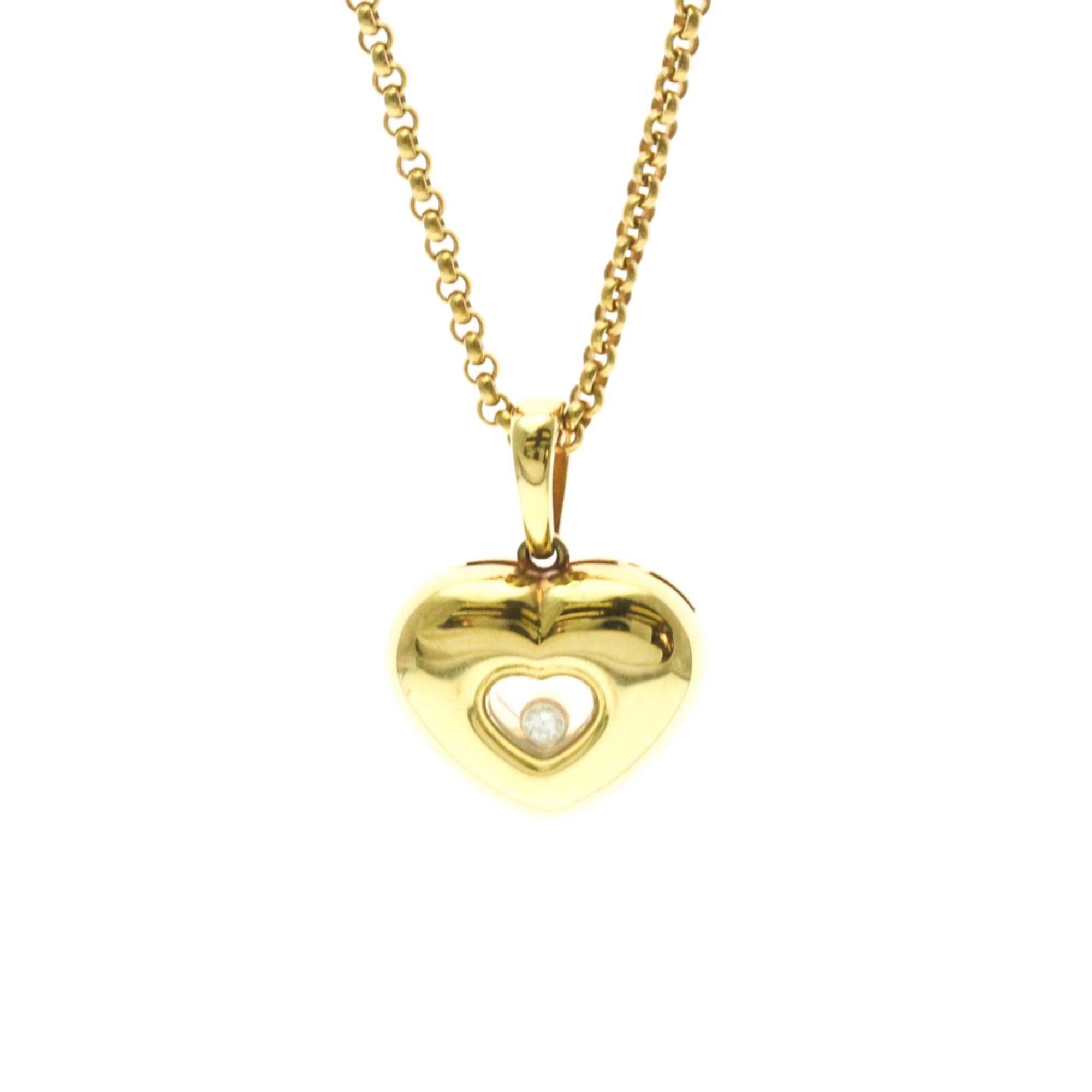 Chopard Chopard Happy Diamonds Heart Necklace 79/2924 Yellow Gold (18K) Diamond Men,Women Fashion Pendant Necklace (Gold) Size ONE SIZE - 1 Thumbnail