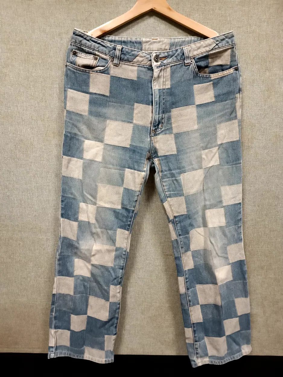 Japanese Brand patchwork jeans very rare Size US 31 - 1 Thumbnail