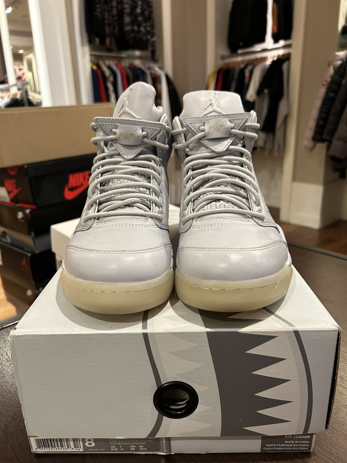 Jordan Brand Jordan 5 Retro Pure Platinum Size US 8 / EU 41 - 5 Thumbnail