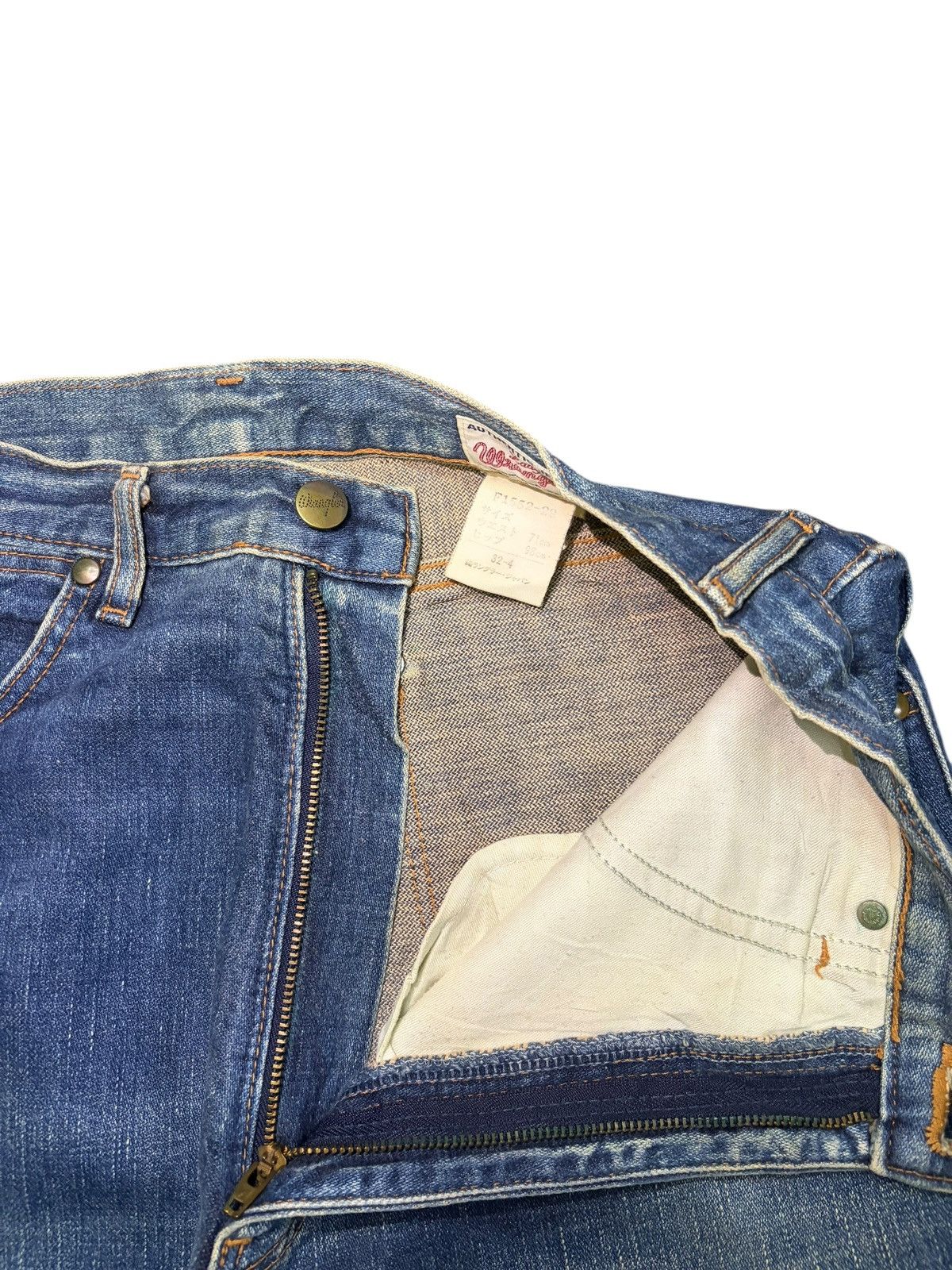 Wrangler Vintage Wrangler Blue Bell Distressed Flare Jeans Size 27" / US 4 / IT 40 - 5 Thumbnail