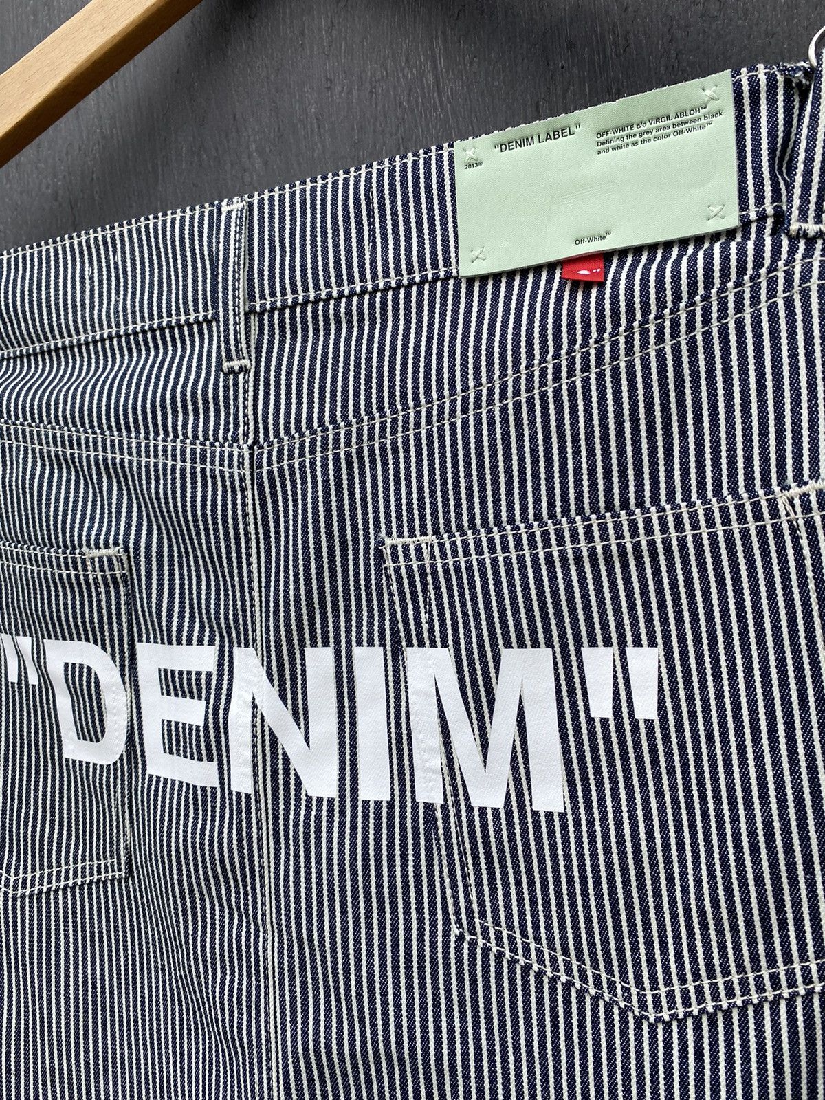 Off-White Off White Striped DENIM skirt Virgil Abloh size 44 Authentic Size 30" / US 8 / IT 44 - 8 Thumbnail