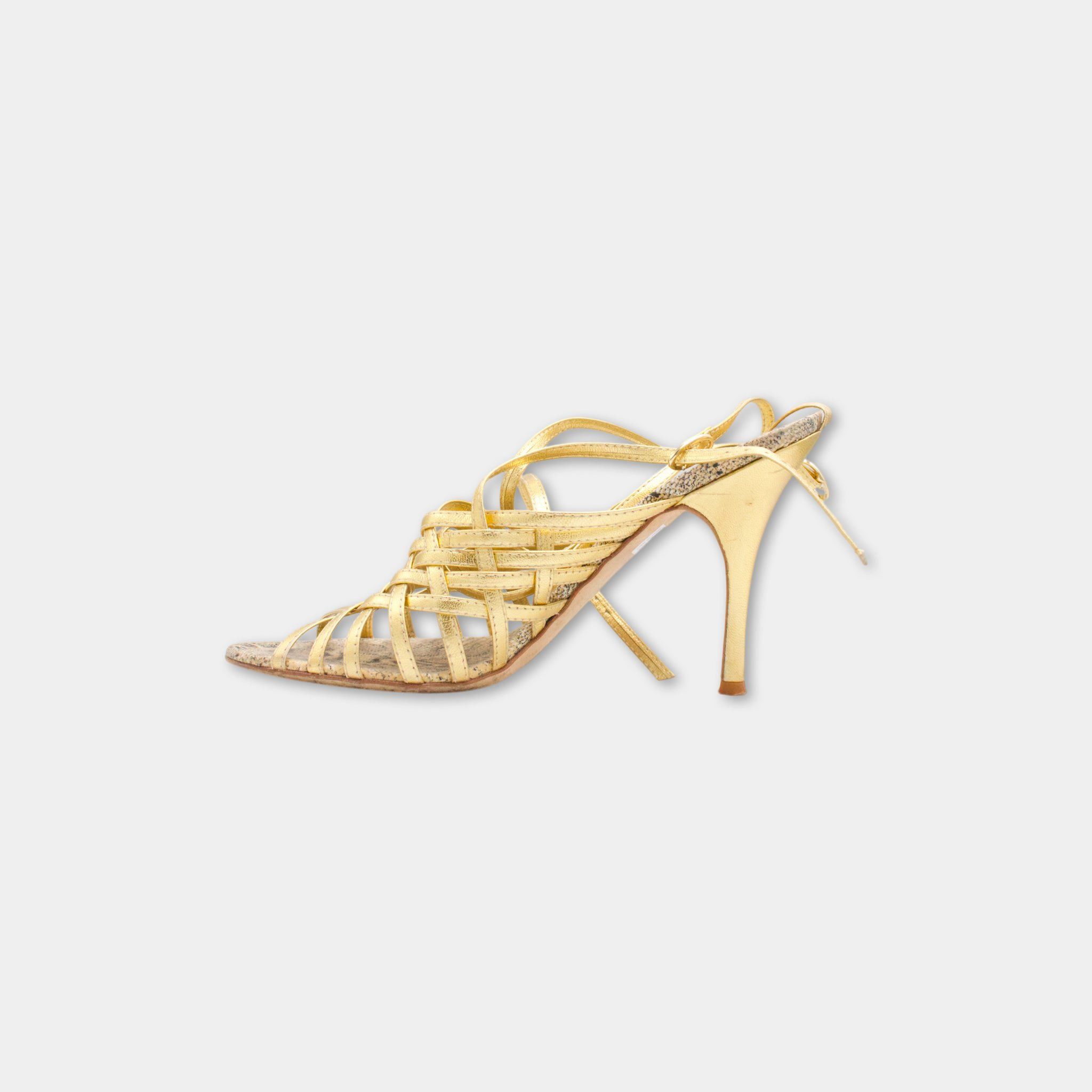 Roberto Cavalli Cavalli Mega Lace Heels Size US 8 / IT 38 - 3 Thumbnail
