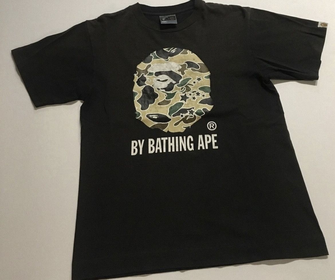 Bape Bape camo logo tee shirt Size US S / EU 44-46 / 1 - 1 Thumbnail