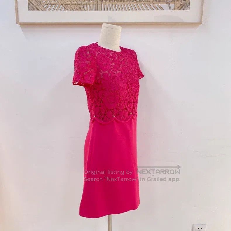 Valentino Valentino dragon fruit dress Size L / US 10 / IT 46 - 3 Thumbnail