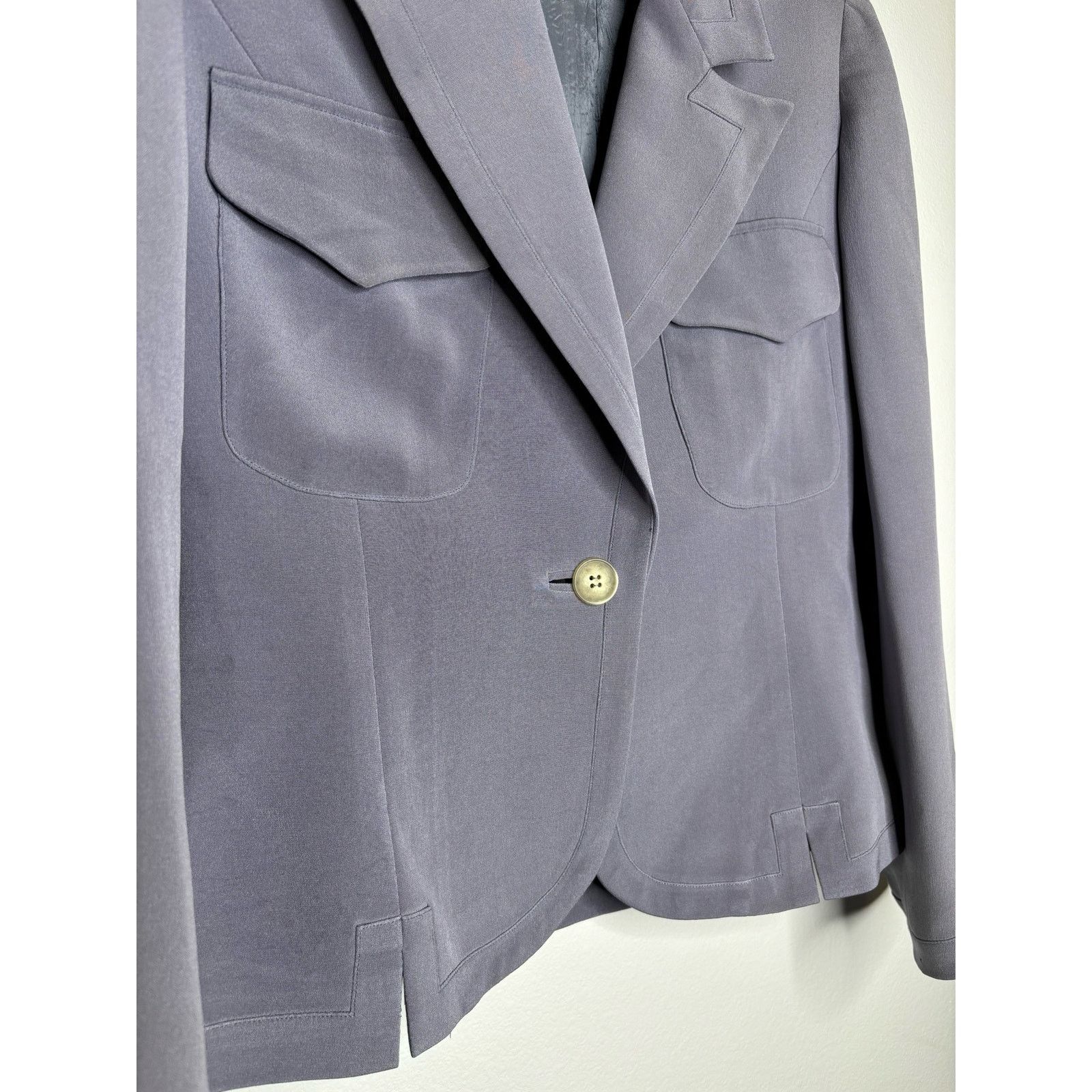 Magaschoni Tracy Reese for Magaschoni Lavender silk blazer ￼ Size M / US 6-8 / IT 42-44 - 4 Thumbnail