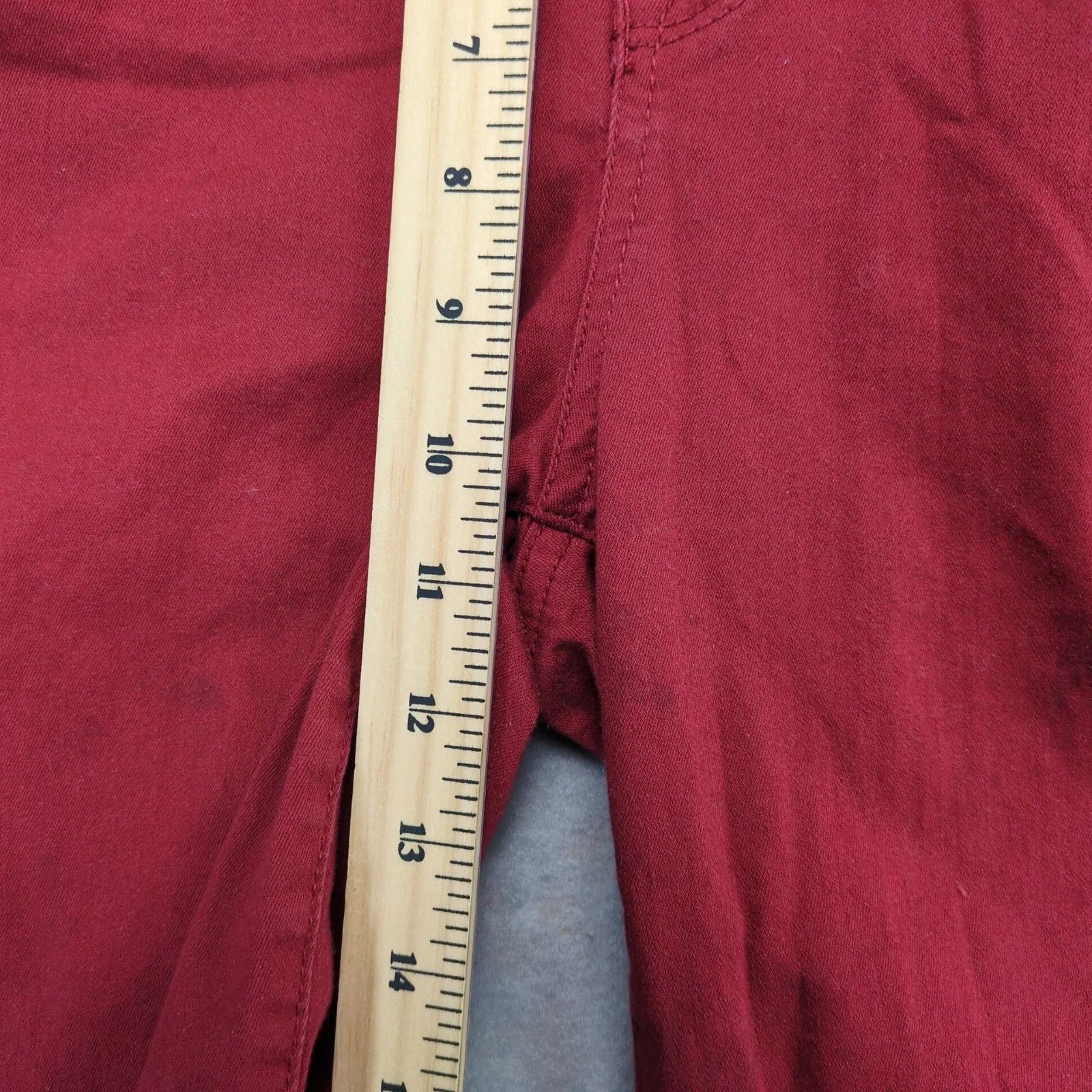 Seven 7 Seven7 High Rise Skinny Burgundy Jeans Womens 8 Booty-Shaper Size 30" / US 8 / IT 44 - 7 Thumbnail