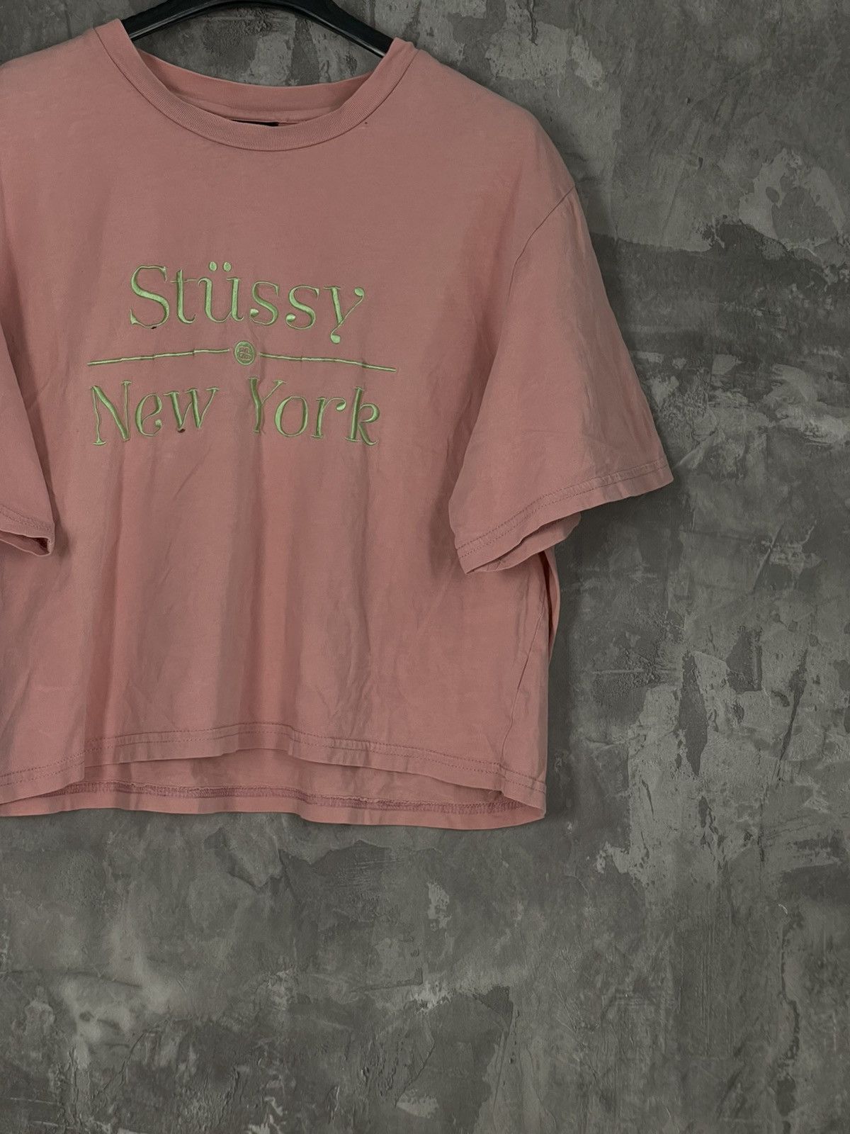 Stussy × Vintage Stussy Vintage T Shirt Rap Deadstock Crop Big Logo Size M / US 6-8 / IT 42-44 - 6 Thumbnail