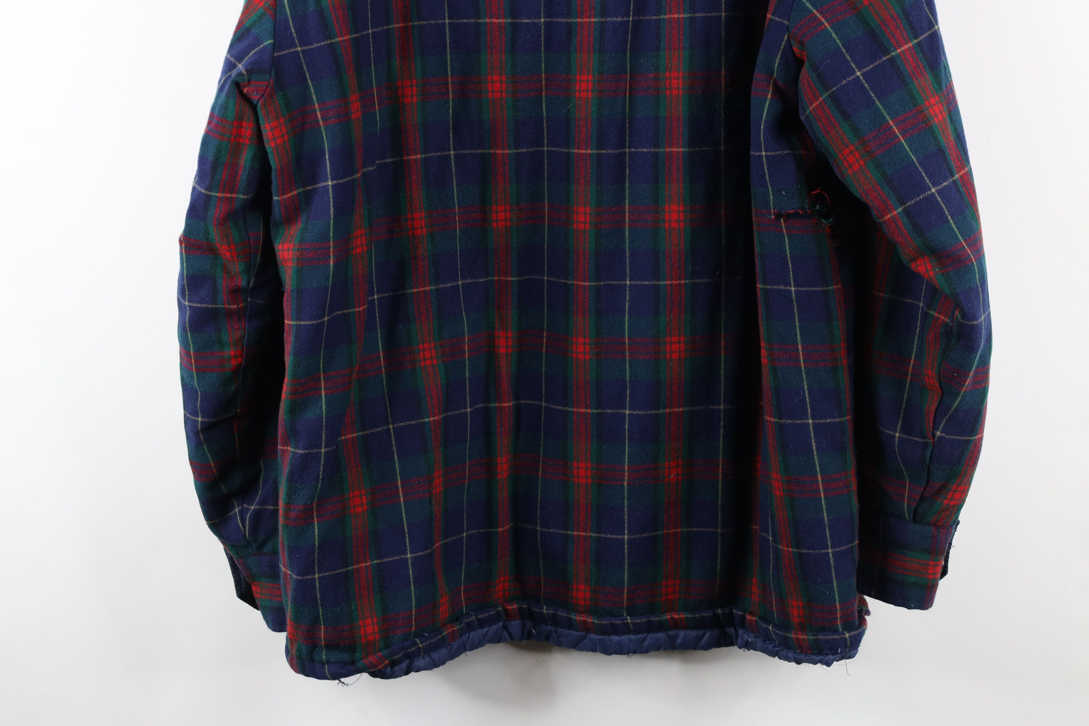 Vintage Vintage 90s Streetwear Knit Quilted Button Shirt Jacket Size US L / EU 52-54 / 3 - 17 Thumbnail