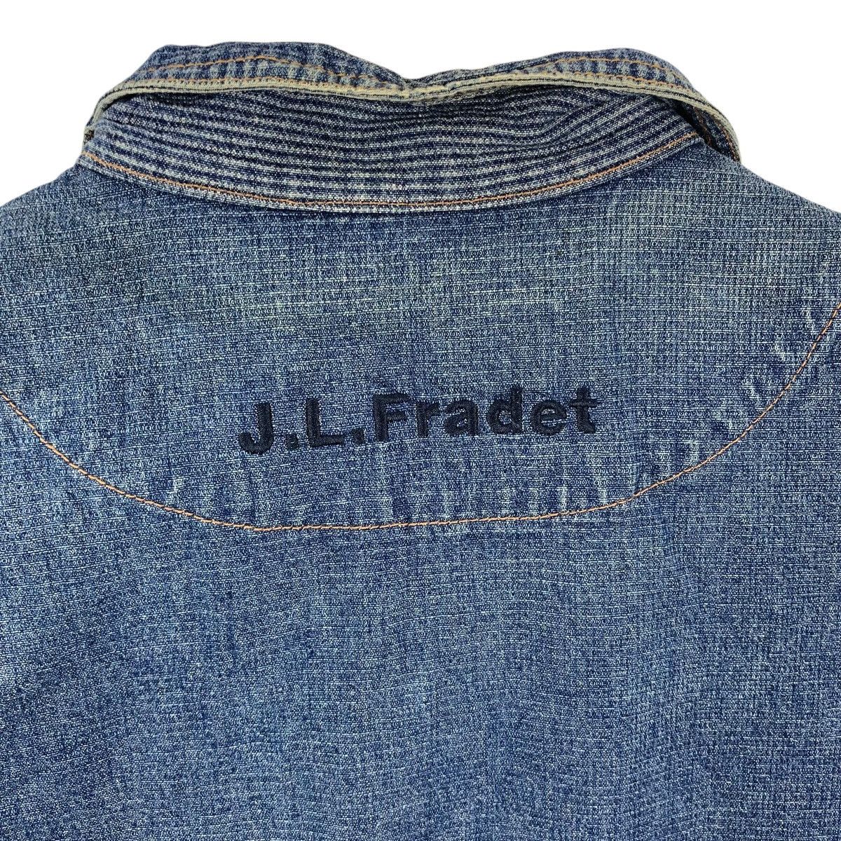 Jean-Louis Scherrer Vintage JEAN LOUIS FRADET Paris Cartoon Denim Jeans Vest Size L / US 10 / IT 46 - 9 Thumbnail