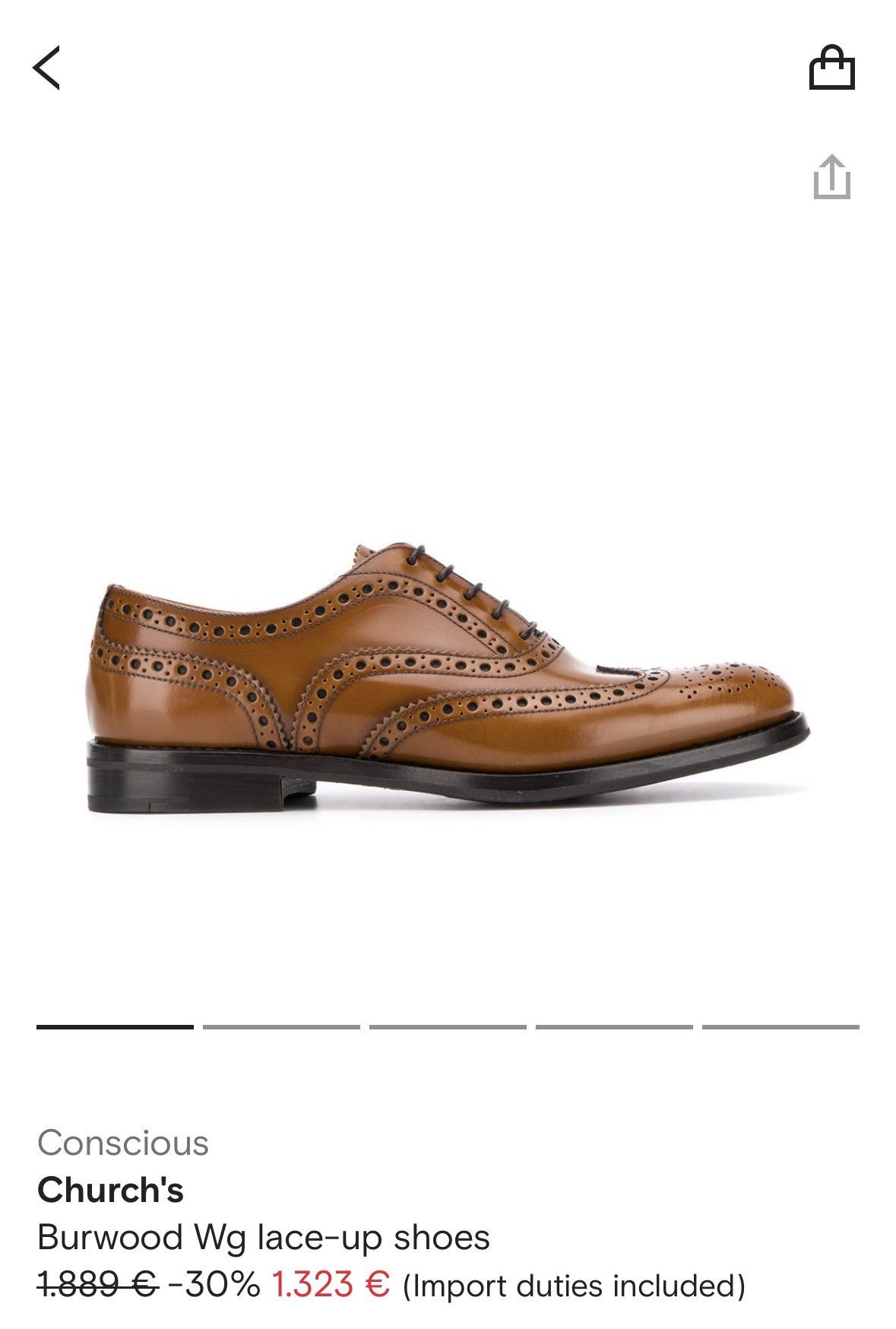 Church's Burwood Wg lace-up shoes Size US 6 / IT 36 - 5 Thumbnail