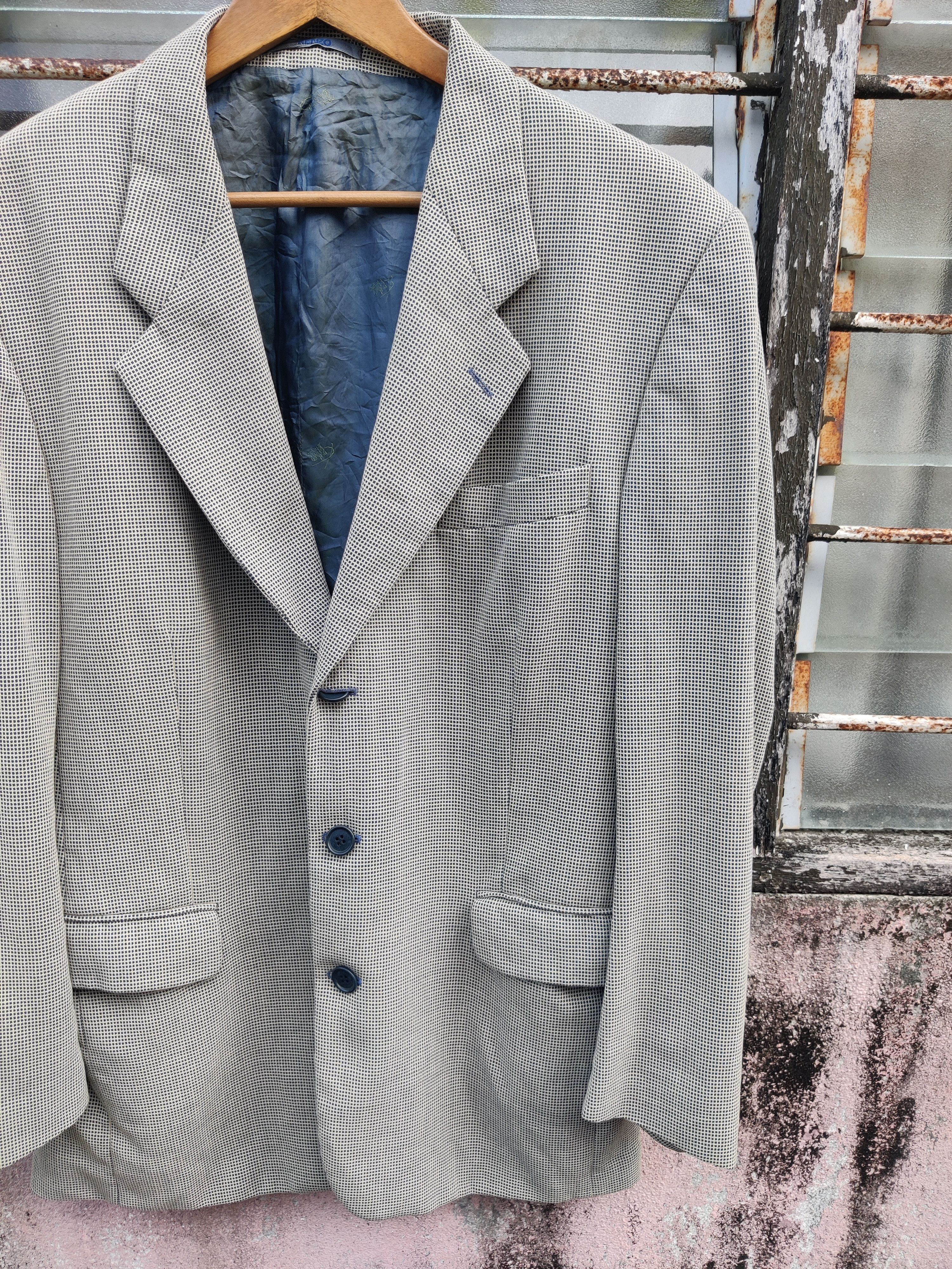 Kenzo Vintage Kenzo Homme Barrymore Checkers Wool Coat Jacket Size US M / EU 48-50 / 2 - 5 Thumbnail