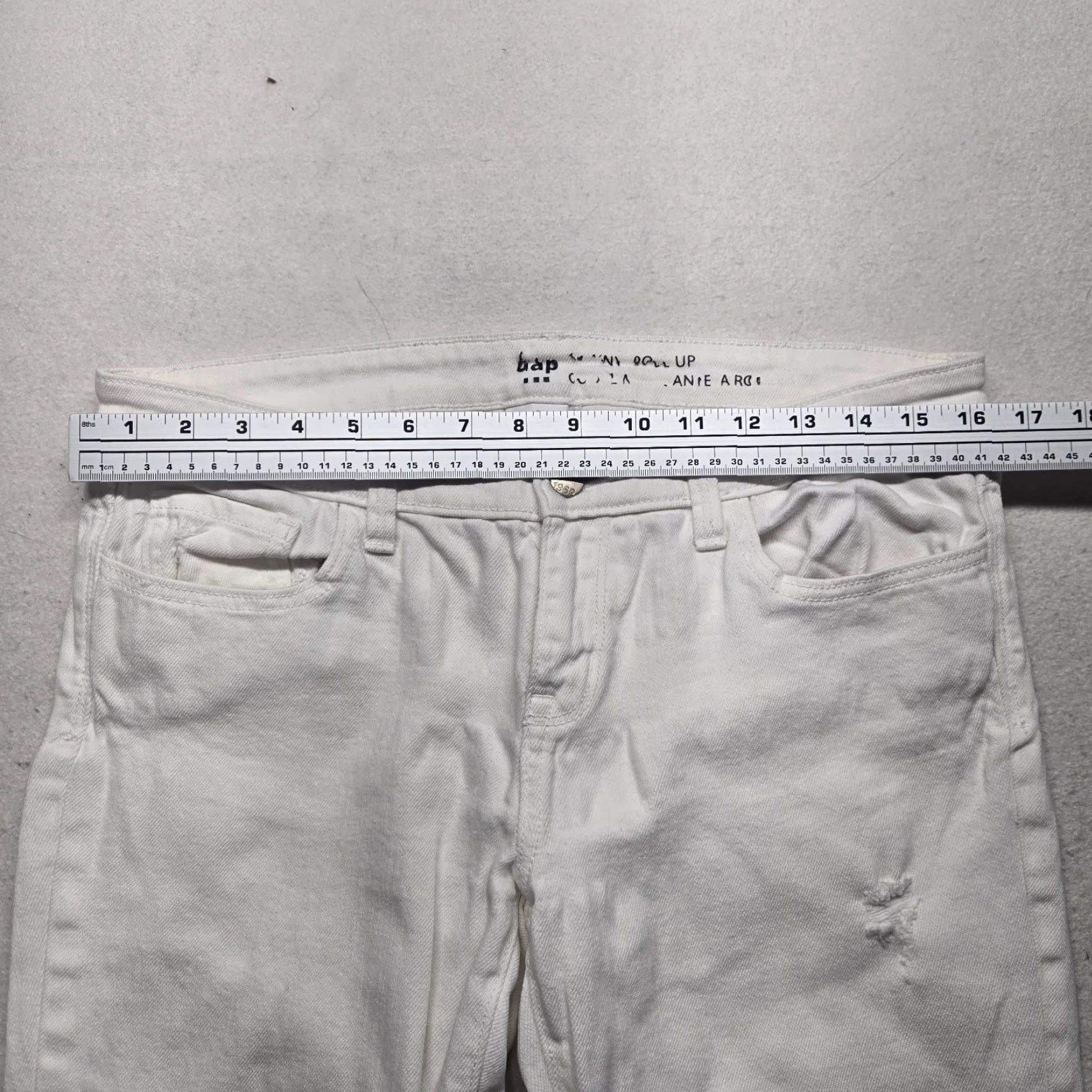 Gap Gap Signature Skinny Ankle Solid White Pants Adult Women's Size 8 Size 30" / US 8 / IT 44 - 4 Thumbnail