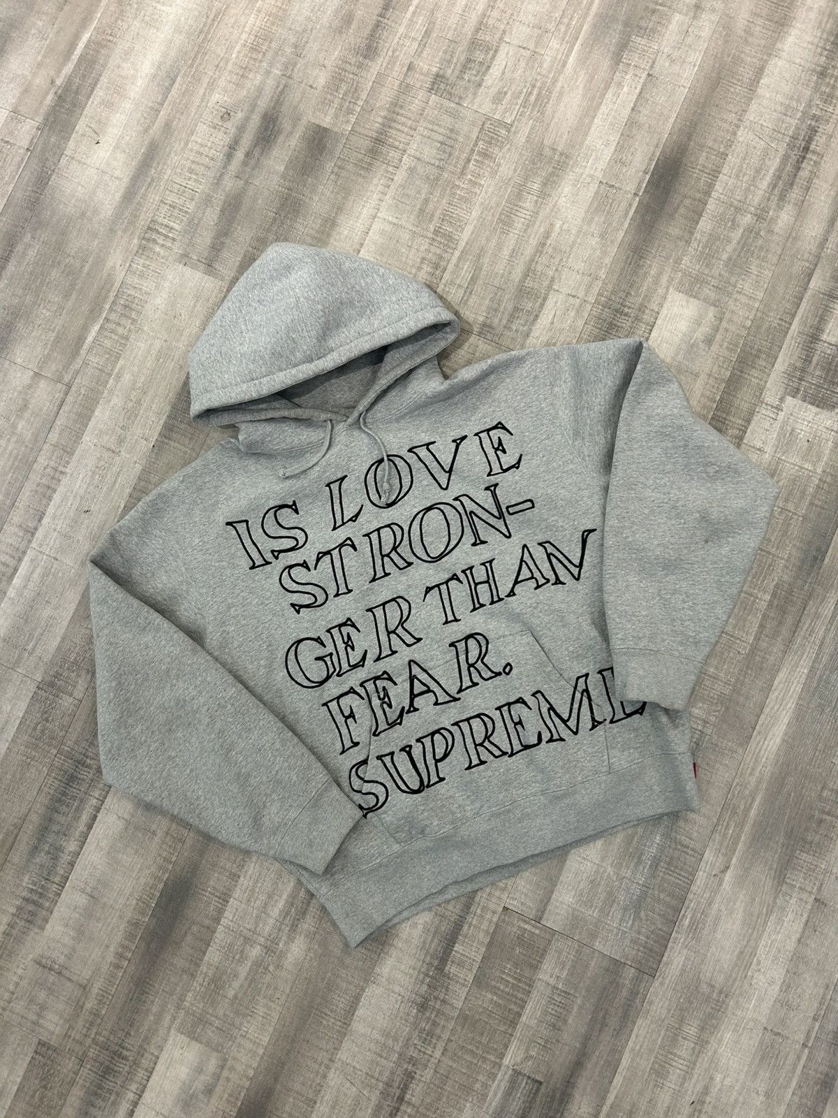 Supreme Stronger Than Fear Hooded Sweatshirt