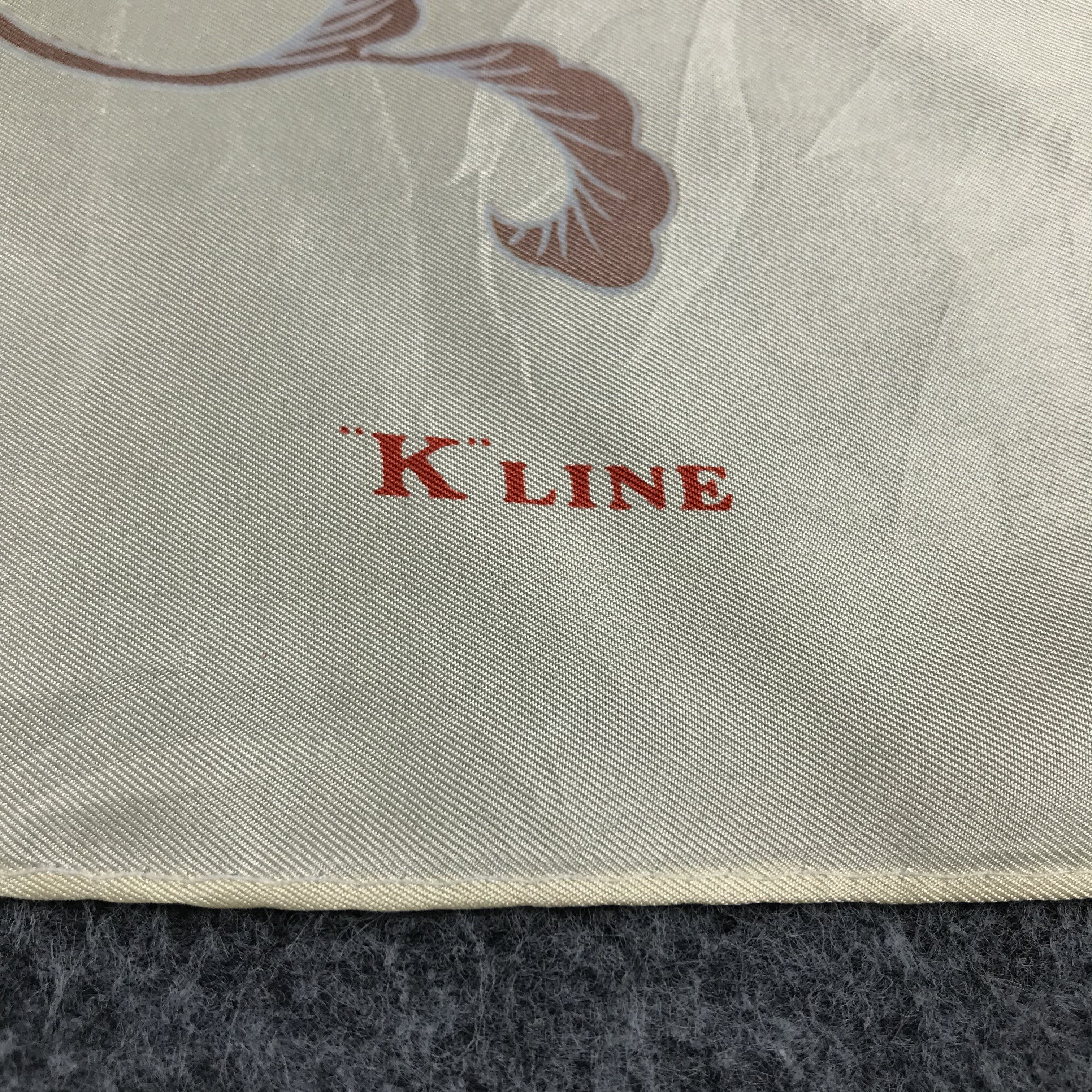 Japanese Brand K. Line Birds Silk Scarf M159 Size ONE SIZE - 3 Thumbnail