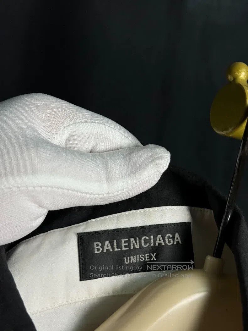Balenciaga Balenciaga Black and White Color Blocked Shirt Size US XS / EU 42 / 0 - 2 Thumbnail