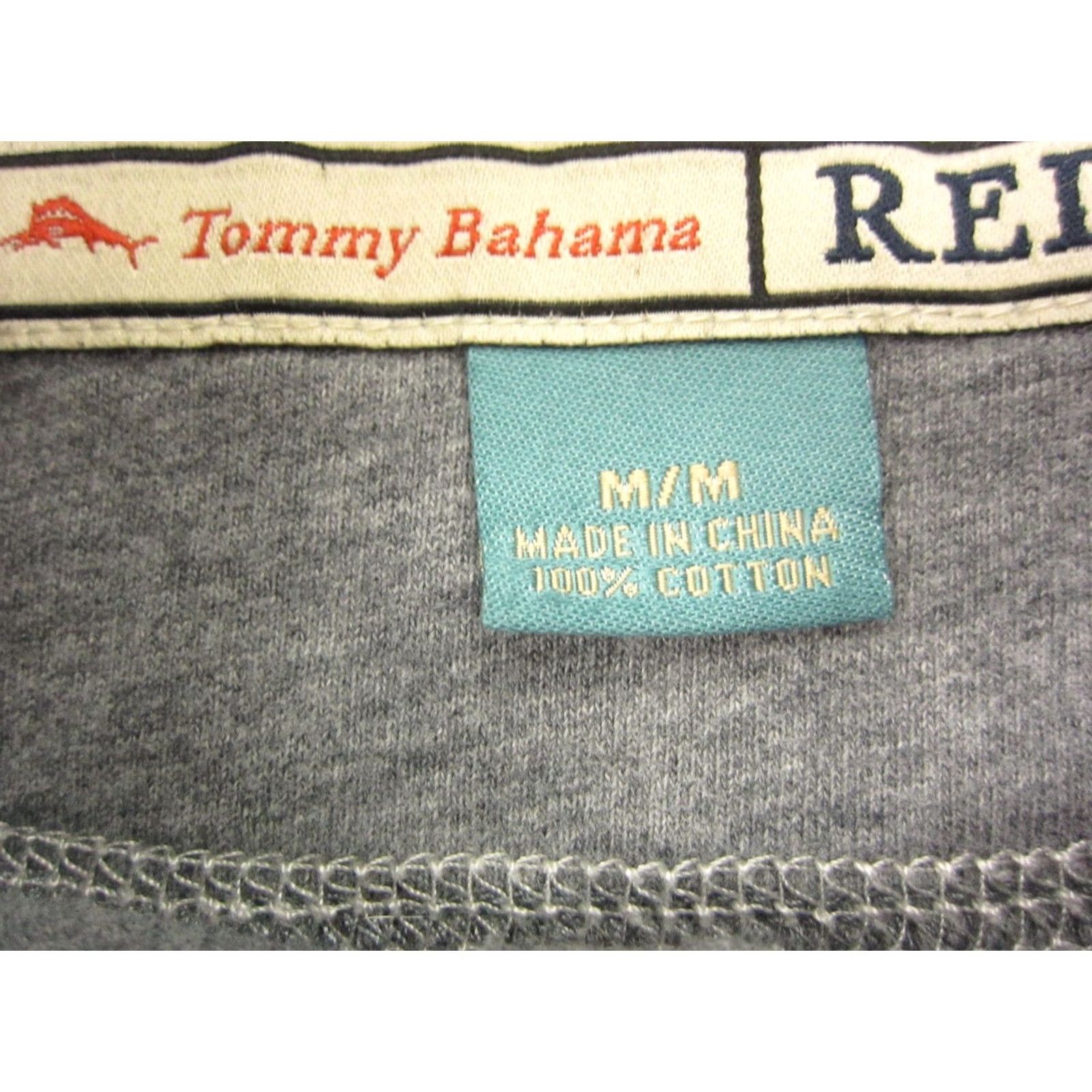 Tommy Bahama Tommy Bahama Shirt Adult Medium Gray Relax Pro Leisure Consultant Mens Henley Shirt T-Shirt Mens Size US M / EU 48-50 / 2 - 6 Thumbnail