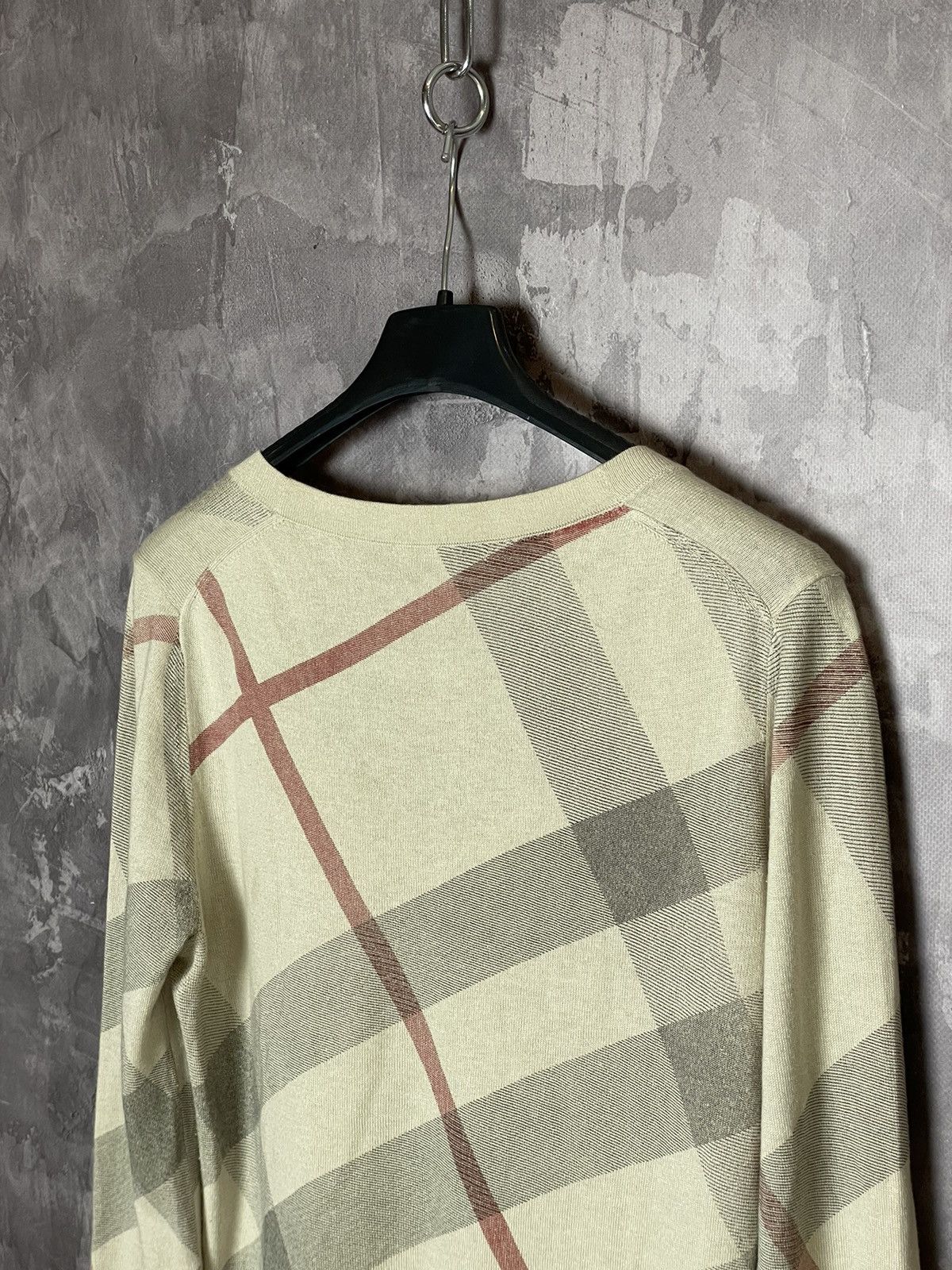 Burberry × Vintage Burberry Brit Nova Check Cashmere Wool Women's Sweater Size S / US 4 / IT 40 - 10 Thumbnail
