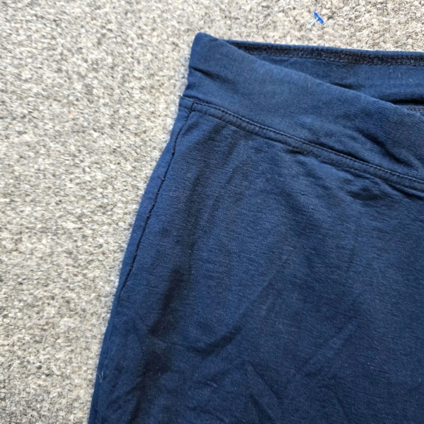Habitat Habitat Pants Womens Medium Blue Tapered Leggings Stretch Knit Mid Rise Casual Size 32" / US 10 / IT 46 - 3 Thumbnail