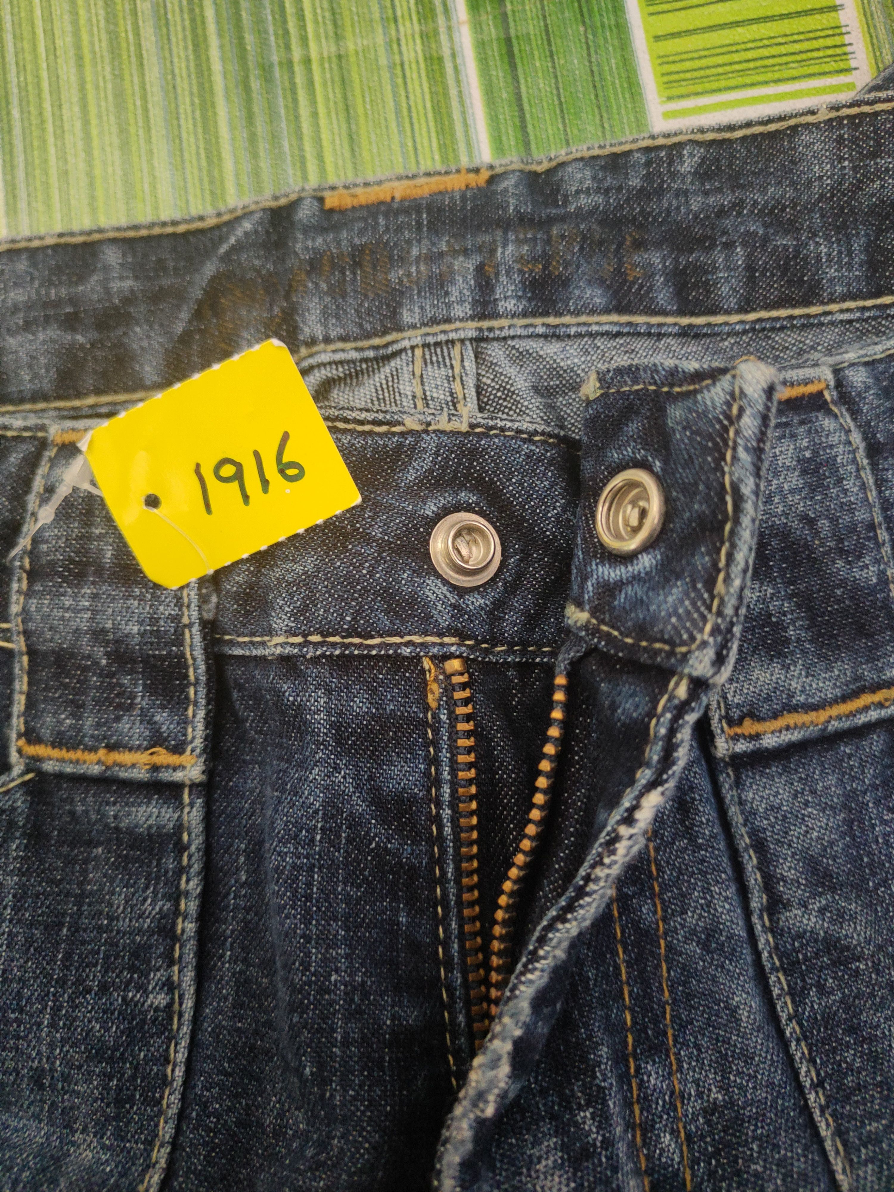 Japanese Brand DL Tanker Zip Blue Distressed Ripped Jeans #1916 Size 26" / US 2 / IT 38 - 16 Thumbnail