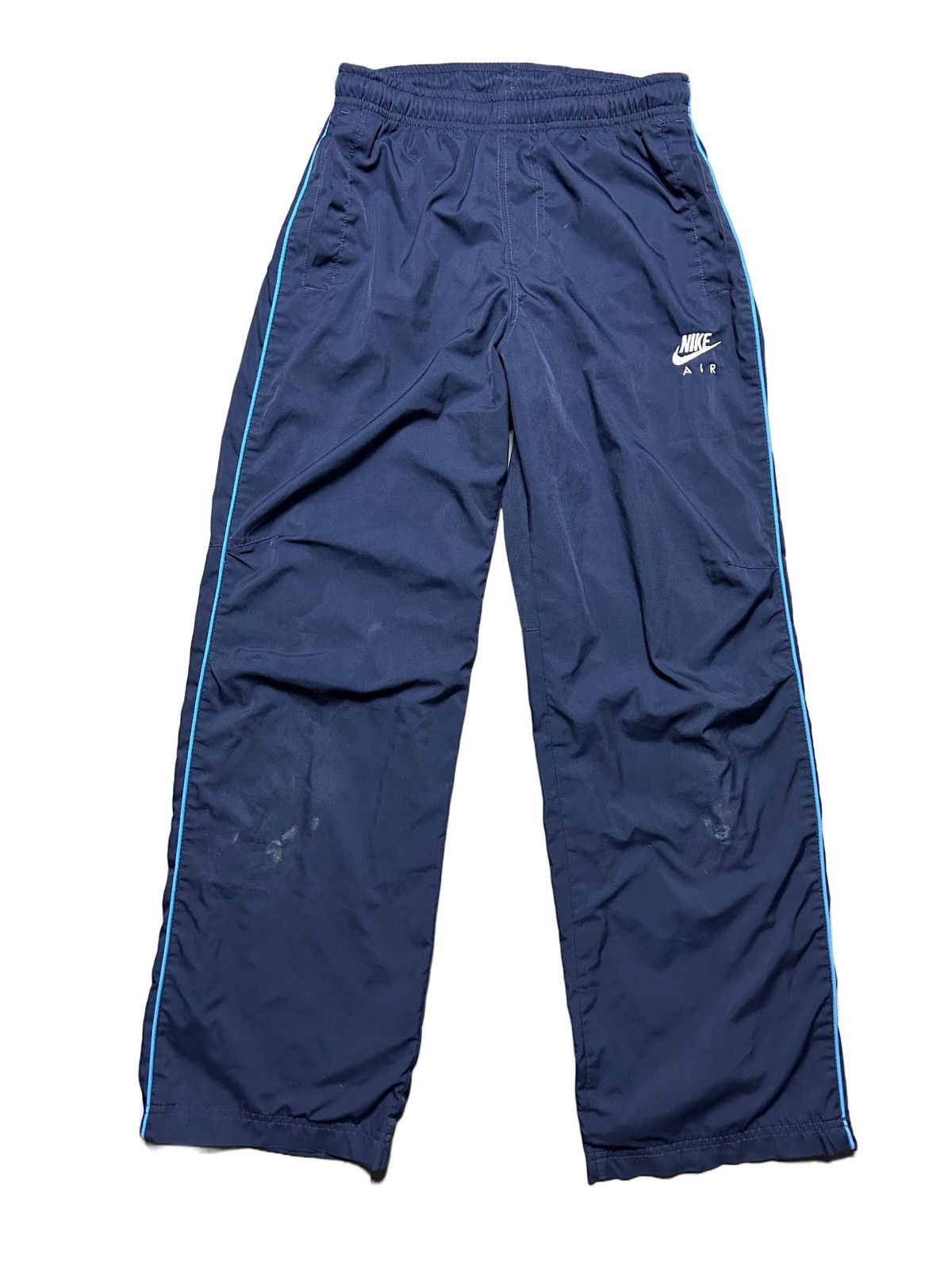Nike Nike AIR vintage navy nylon track pants small logo drill Y2K Size US 28 / EU 44 - 1 Thumbnail