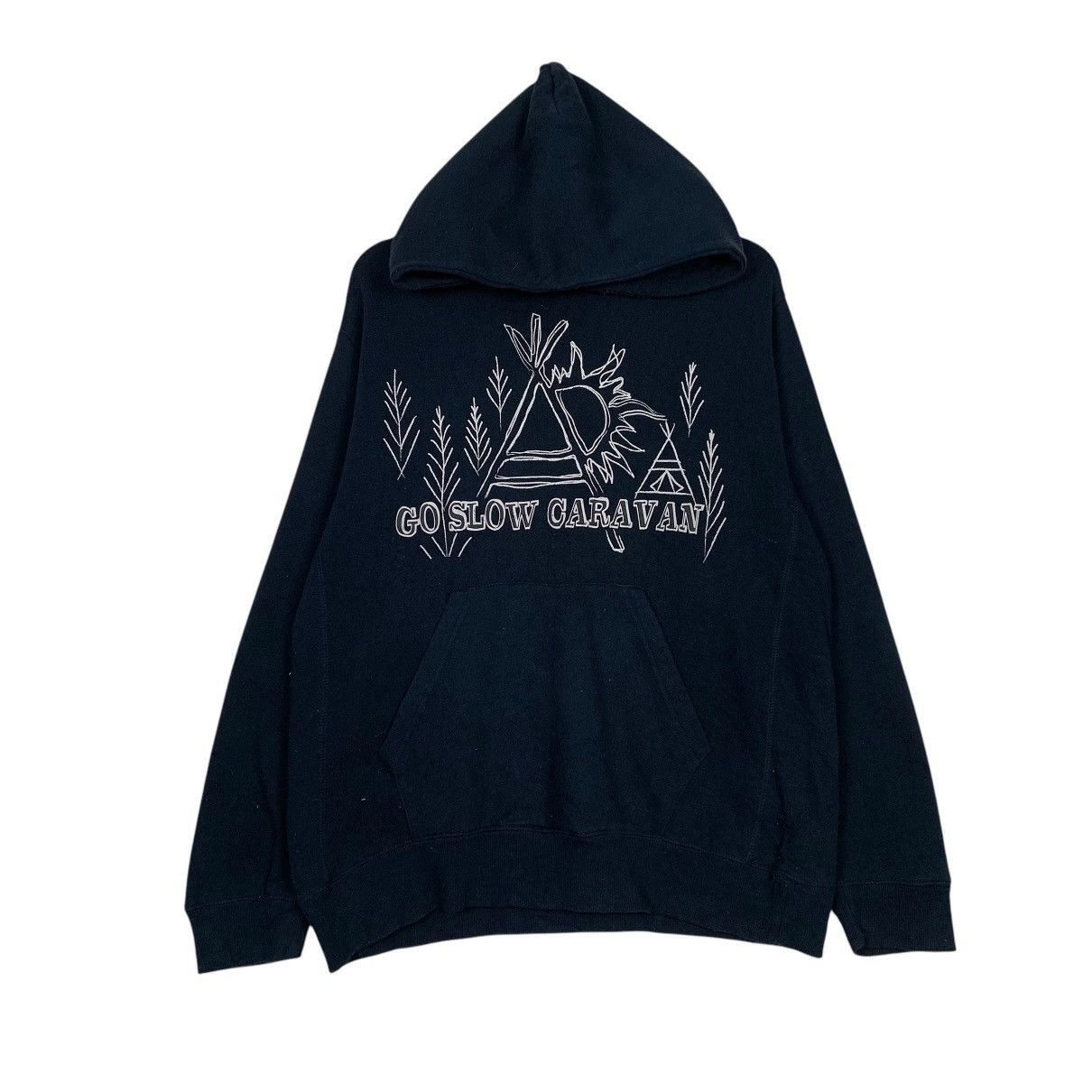 go slow caravan Go Slow Caravan Big Logo Pullover Hoodie Size US M / EU 48-50 / 2 - 1 Thumbnail