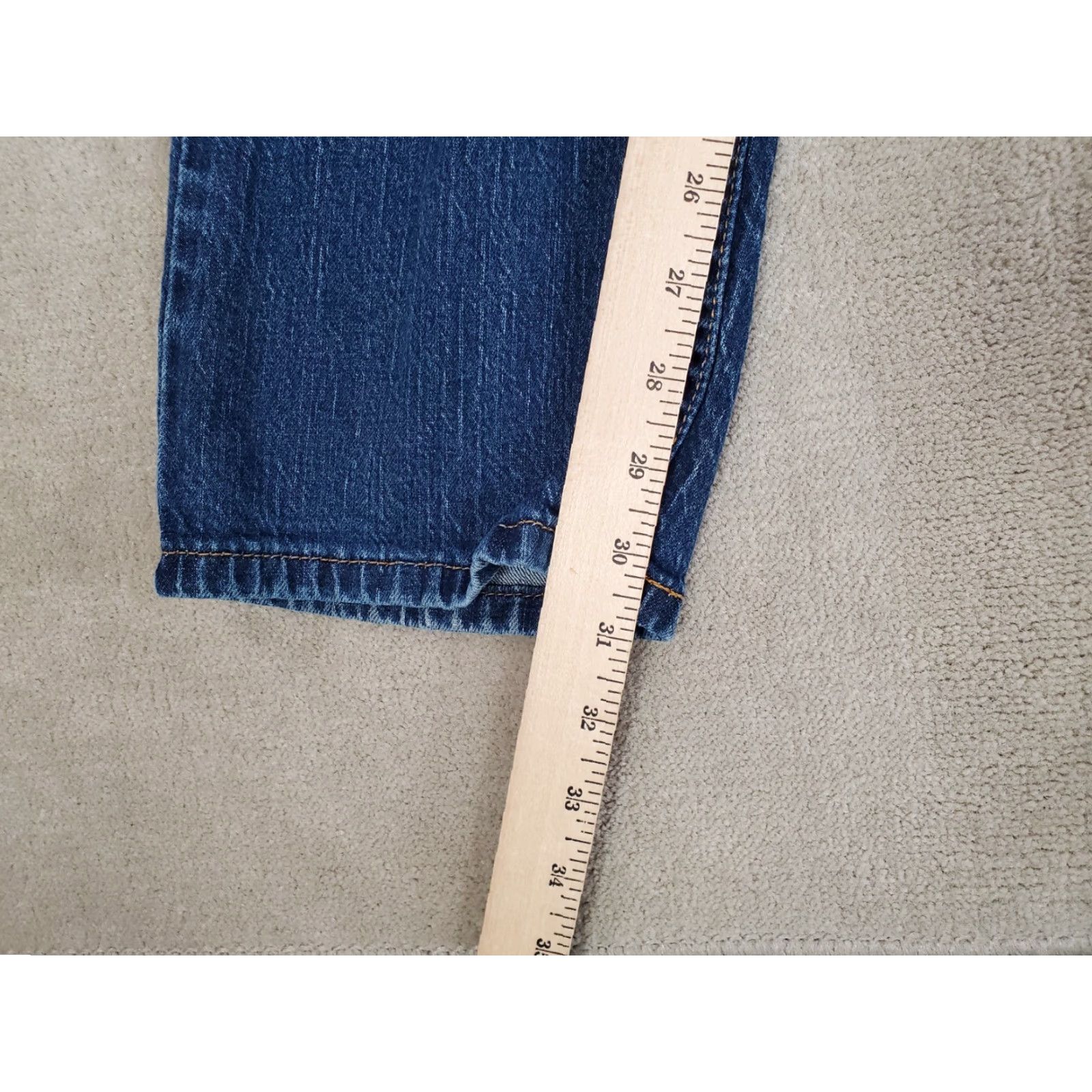 Levi's Levi's 502 Jeans Mens Regular 33x31 Blue Denim Tapered Straight Leg Dark Wash Logo Pockets Modern Fit - 31 Inseam - Size 33 - Cotton Size US 33 - 5 Thumbnail