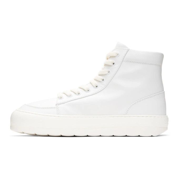 Sunnei o1mle1025 Unisex Dreamy Leather High-Top Sneakers in White Size US 5.5 / EU 38 - 2 Thumbnail