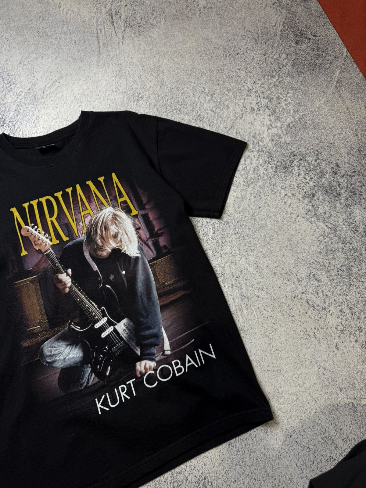 Nirvana Vintage Nirvana Kurt Cobain Black T Shirts Size US L / EU 52-54 / 3 - 7 Thumbnail