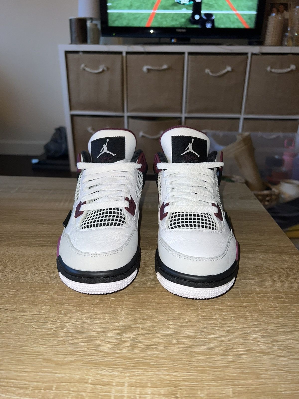 Jordan Brand Paris Saint-Germain x Air Jordan 4 Retro GS 'Bordeaux' Size US 5 / EU 37 - 3 Thumbnail