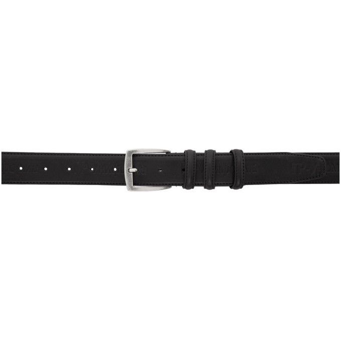 GR-Uniforma GR-Uniforma Black Leather Embossed Belt | Gosha Rubchinskiy Size ONE SIZE - 1 Thumbnail