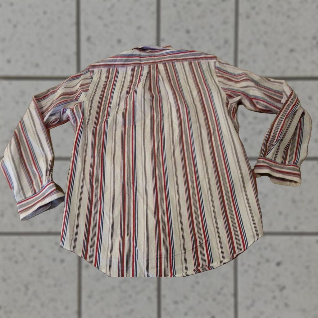 Polo Ralph Lauren Polo Ralph Lauren Dress Shirt Striped 16 34 35 Cotton White Mens Shirt Regular Sleeve 34/35 Boys? Size 42R - 1 Thumbnail