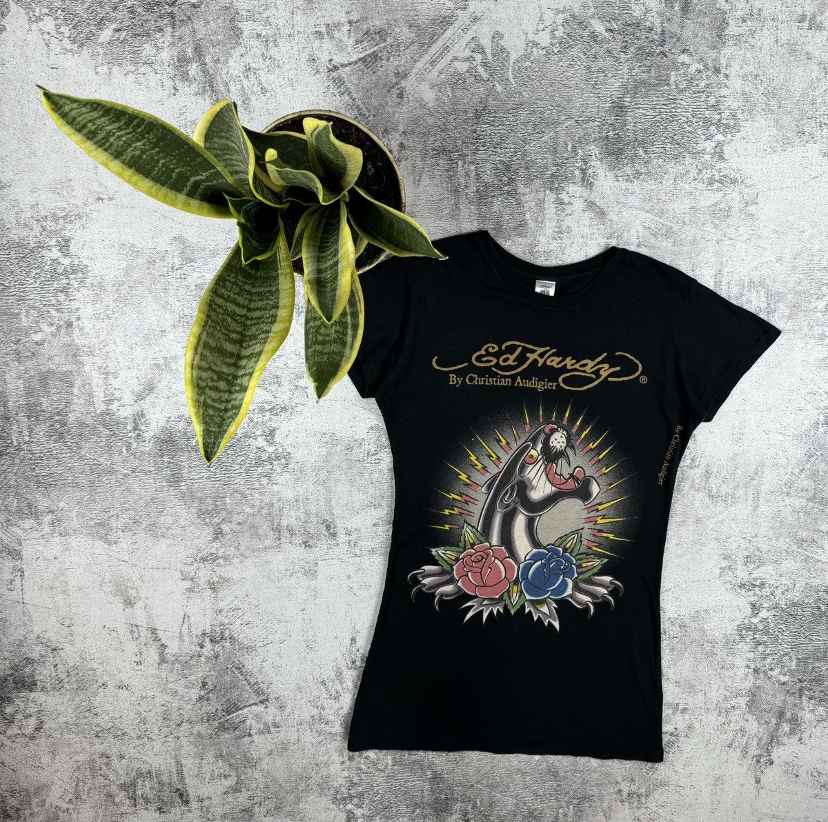 Ed Hardy Ed Hardy Christian Audigier Vintage Long Dress T Shirt Top Size L / US 10 / IT 46 - 1 Thumbnail